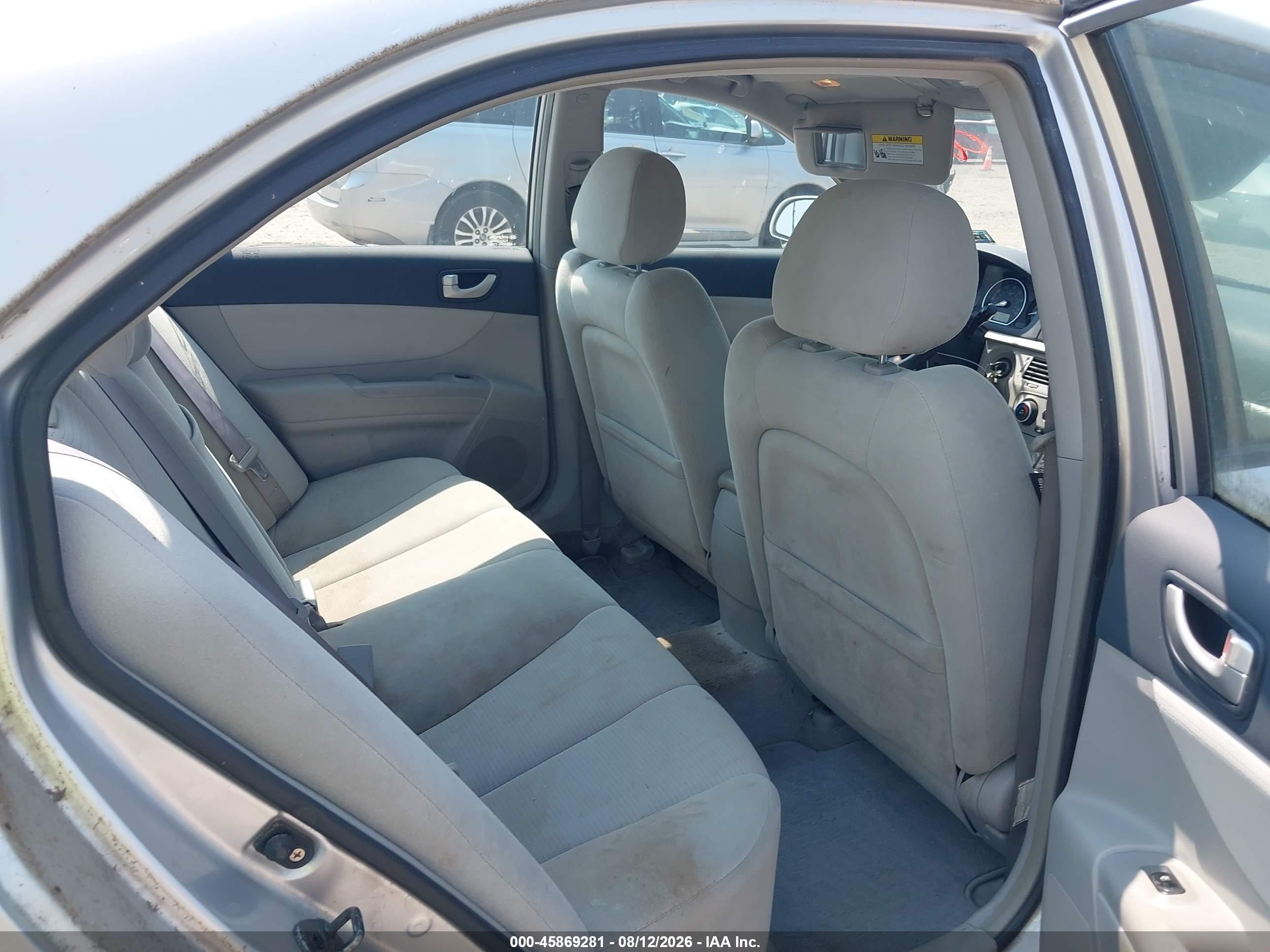 2008 Hyundai Sonata Gls Silver vin: 5NPET46C88H339531