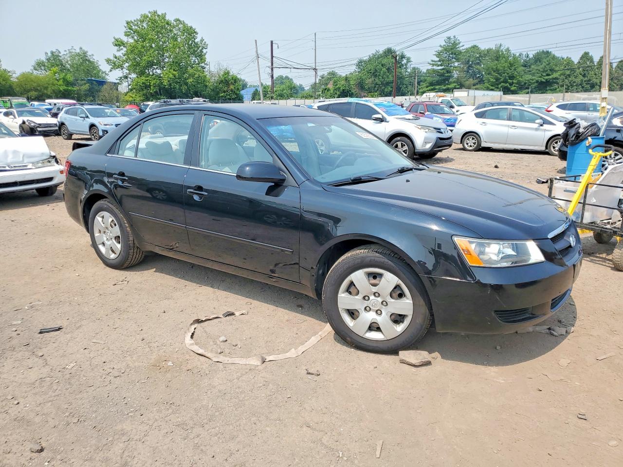 2008 Hyundai Sonata Gls Черный vin: 5NPET46C88H352635