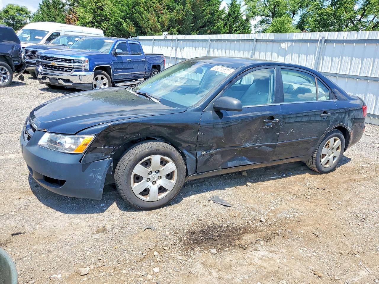 2008 Hyundai Sonata Gls Black vin: 5NPET46C88H357401