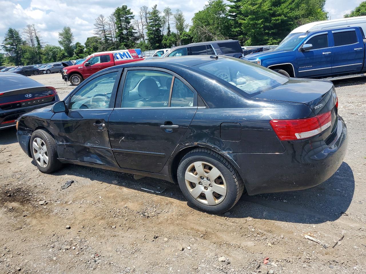 2008 Hyundai Sonata Gls Black vin: 5NPET46C88H357401