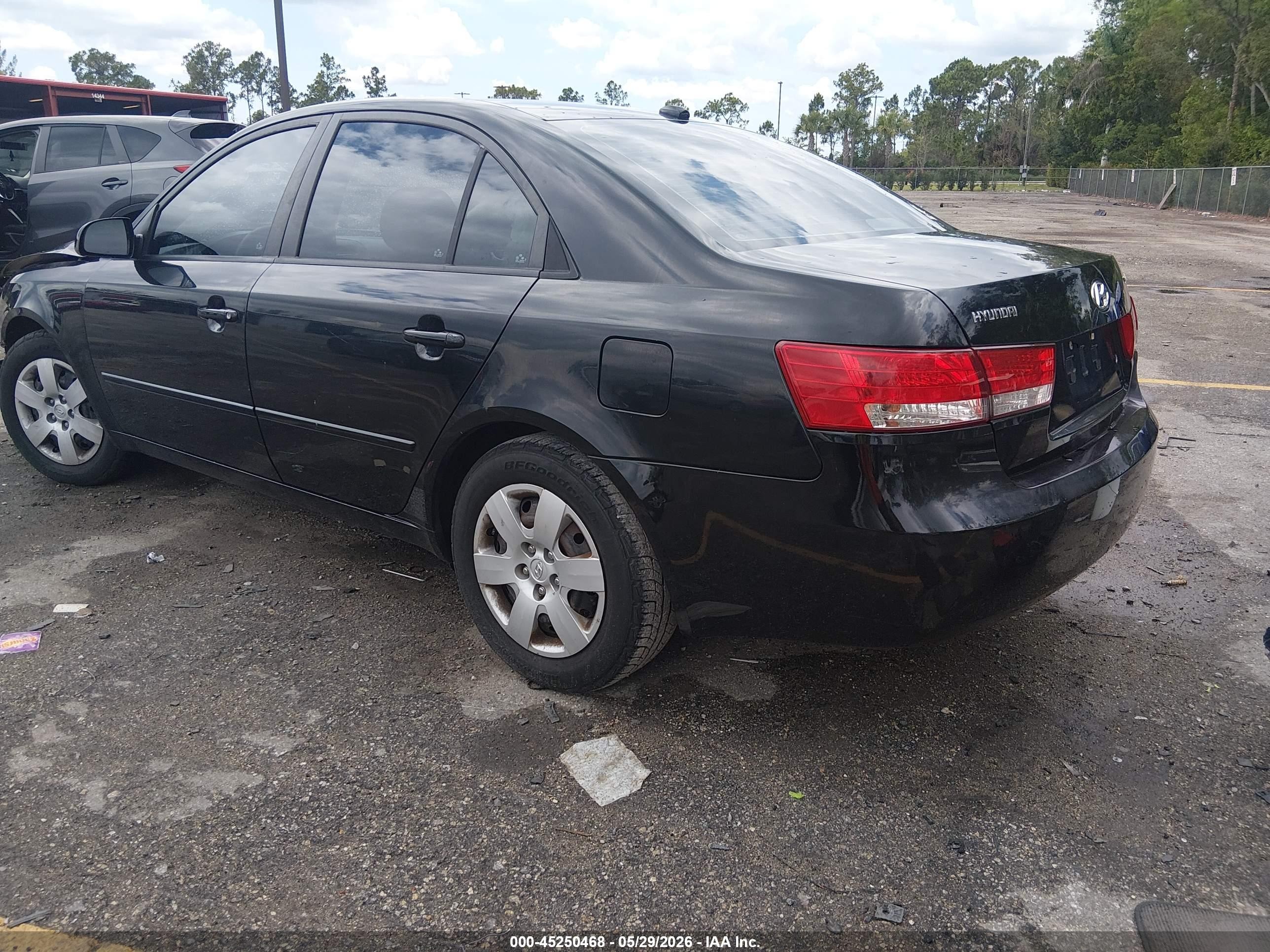 2008 Hyundai Sonata Gls Black vin: 5NPET46C88H387790