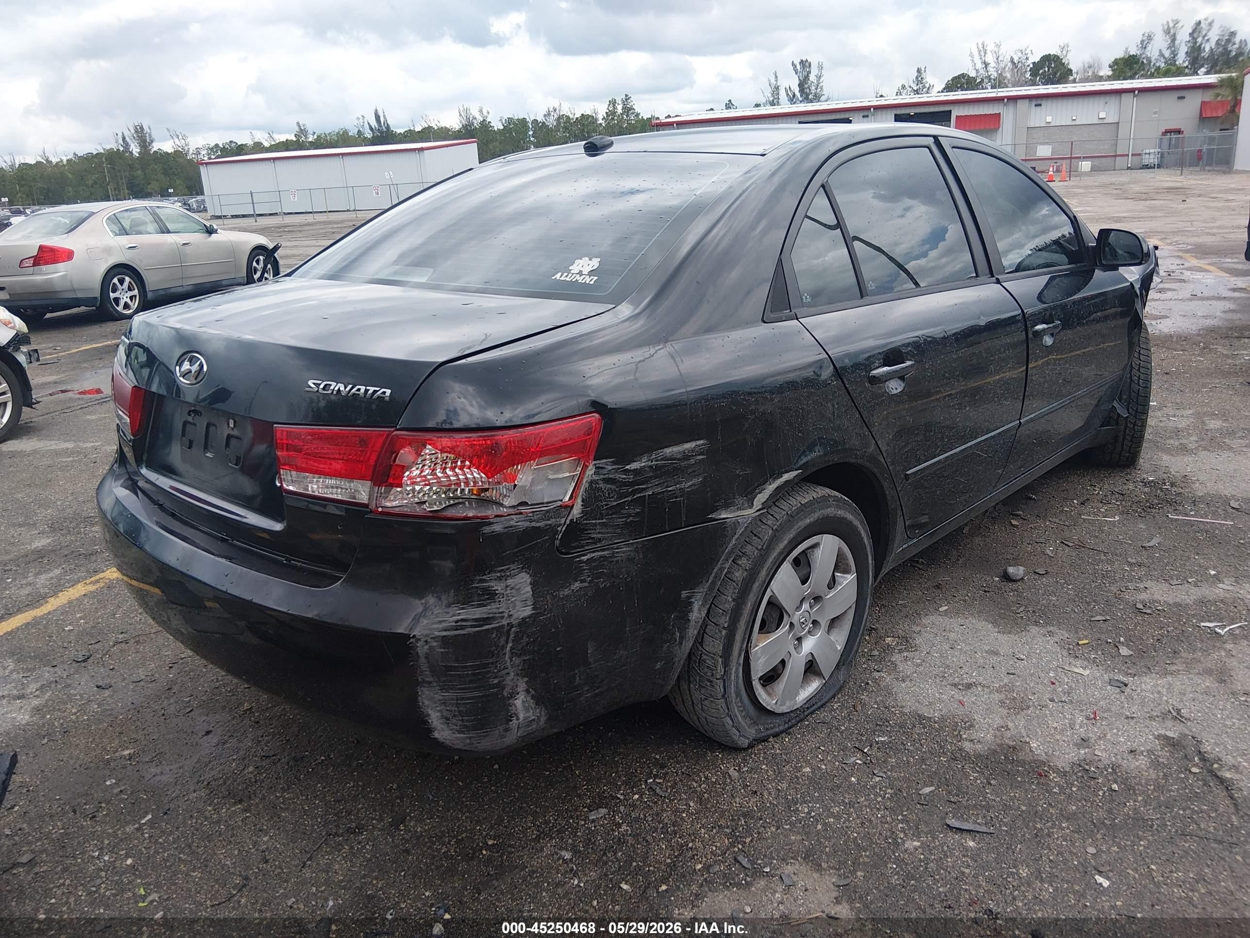2008 Hyundai Sonata Gls Black vin: 5NPET46C88H387790