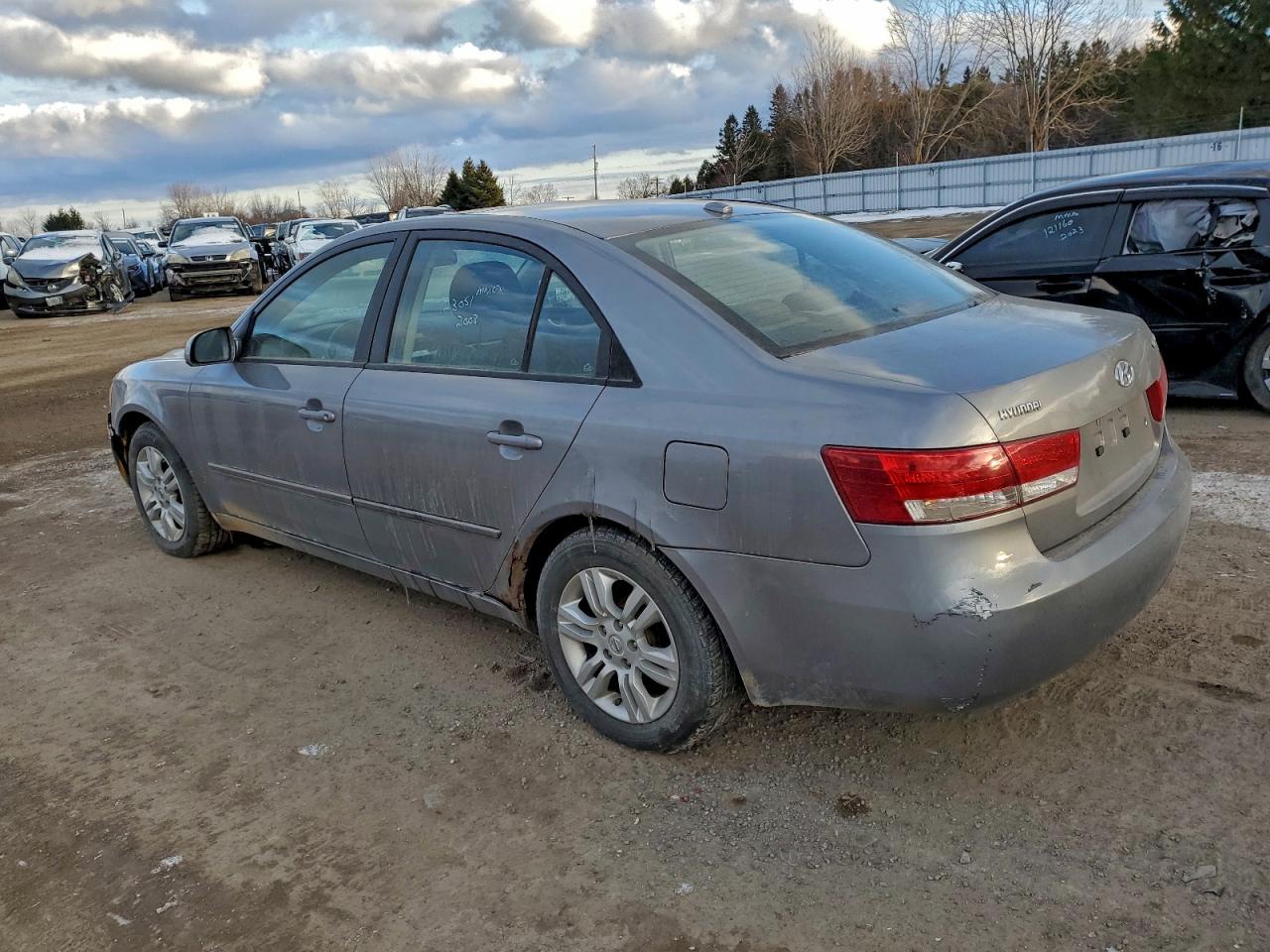 2008 Hyundai Sonata Gls Gray vin: 5NPET46C88H395615