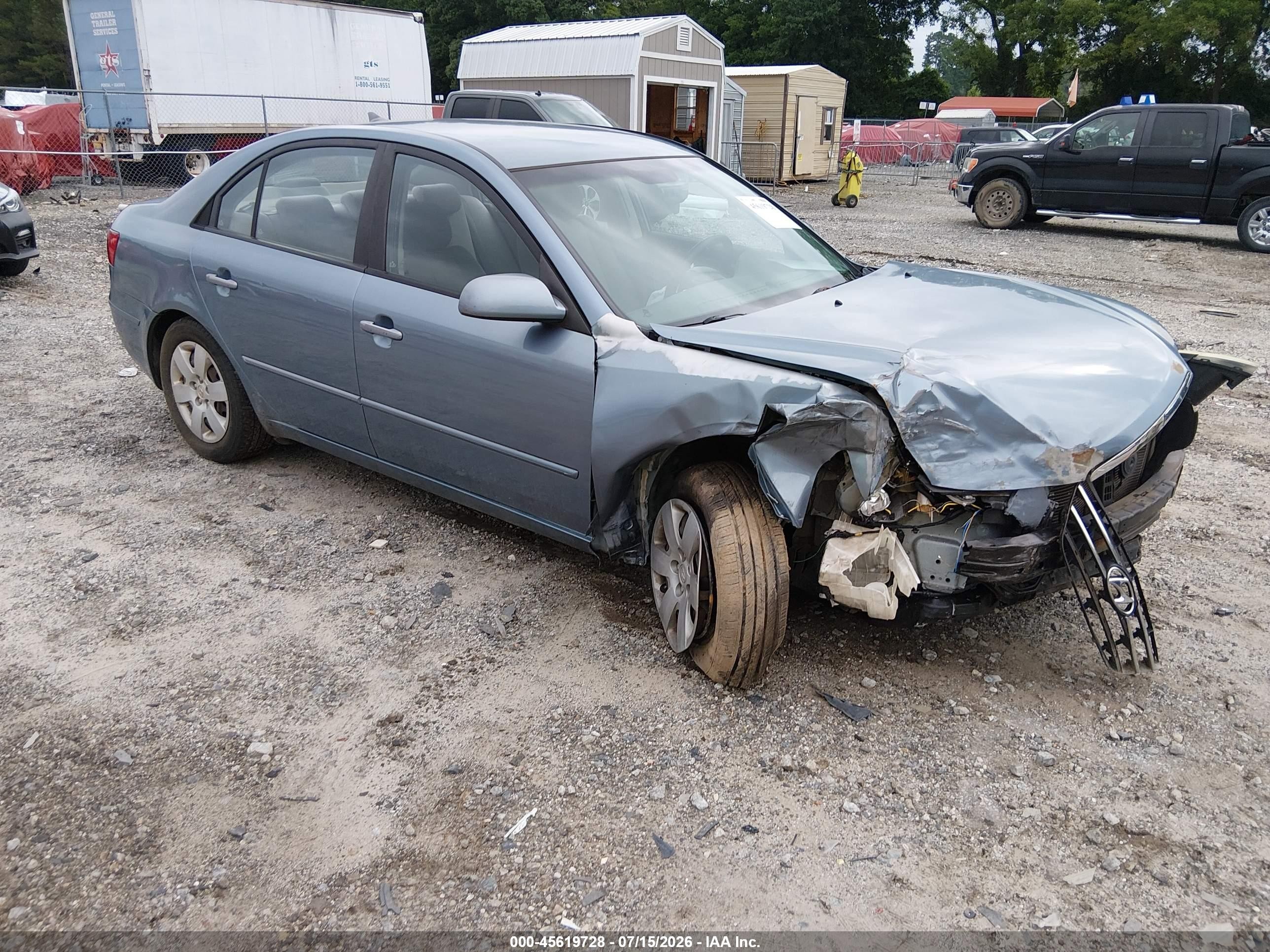 2009 Hyundai Sonata Gls Blue vin: 5NPET46C89H454177