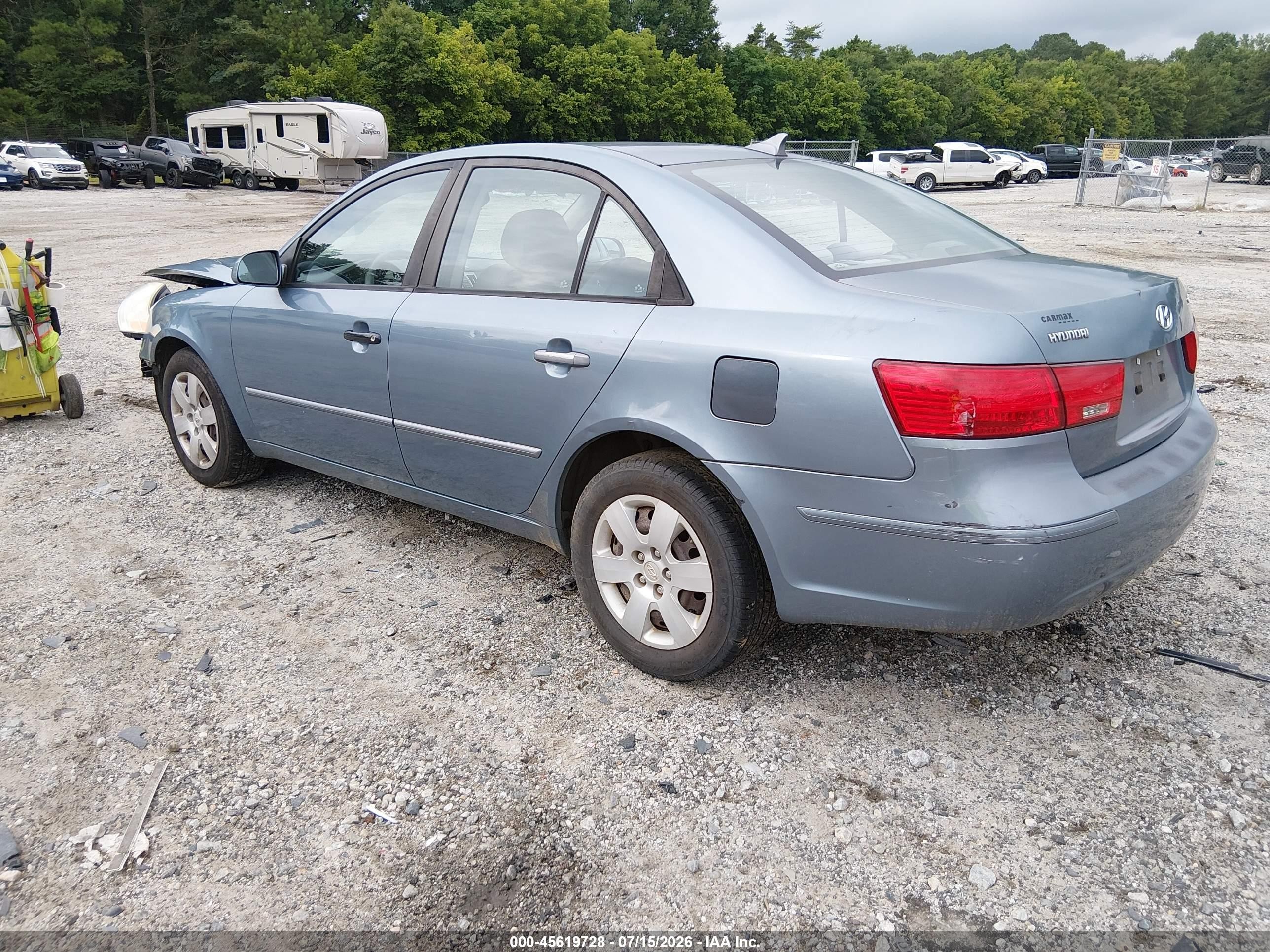 2009 Hyundai Sonata Gls Blue vin: 5NPET46C89H454177