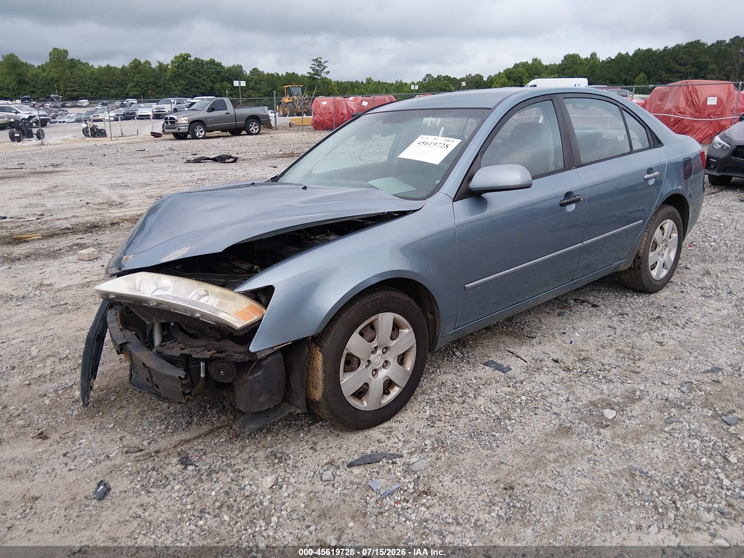 2009 Hyundai Sonata Gls Blue vin: 5NPET46C89H454177