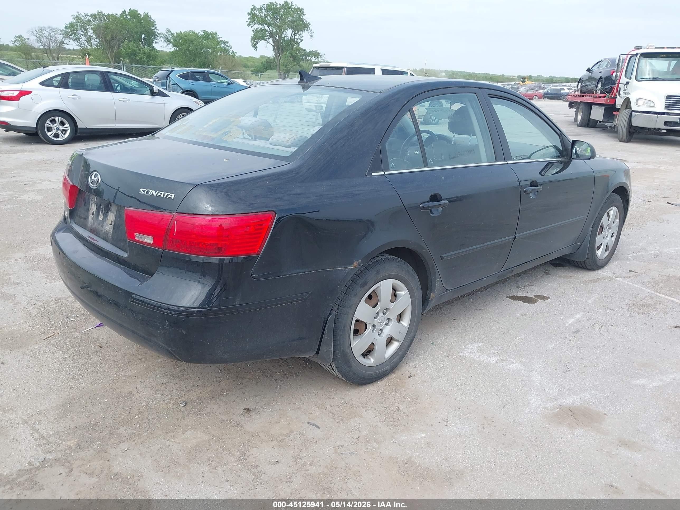 2009 Hyundai Sonata Gls Black vin: 5NPET46C89H483842