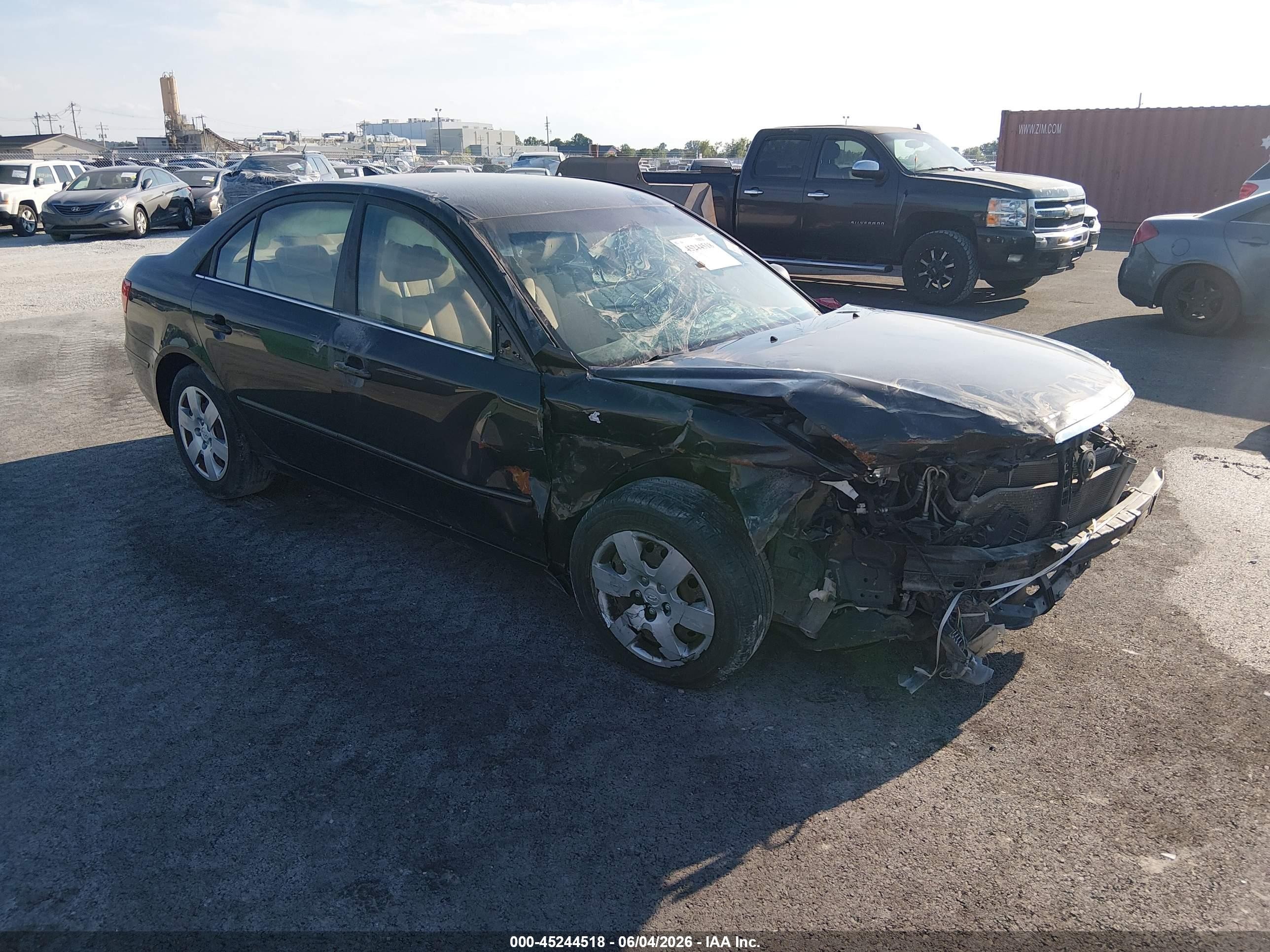 2009 Hyundai Sonata Gls Серый vin: 5NPET46C89H484764