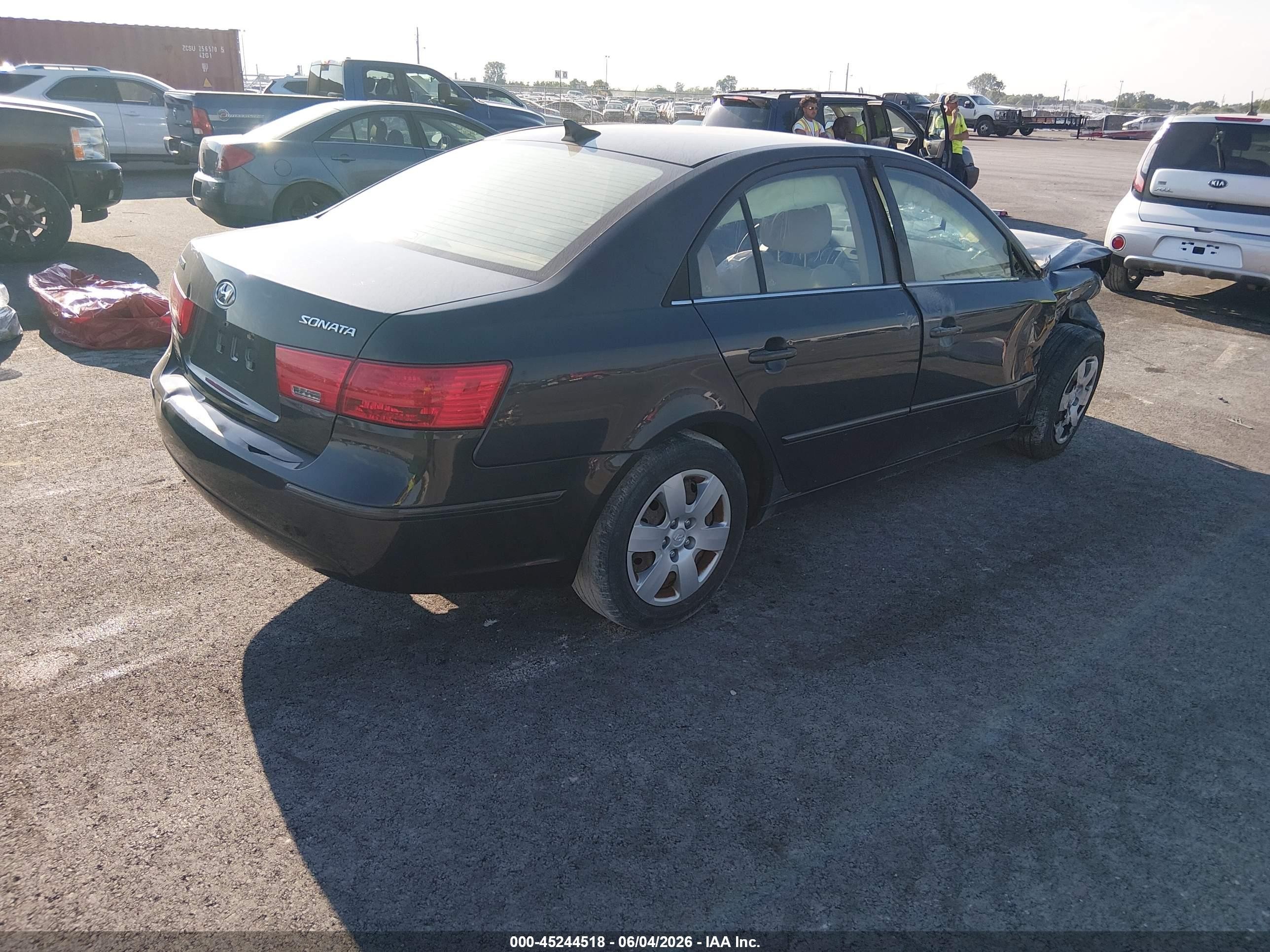 2009 Hyundai Sonata Gls Gray vin: 5NPET46C89H484764