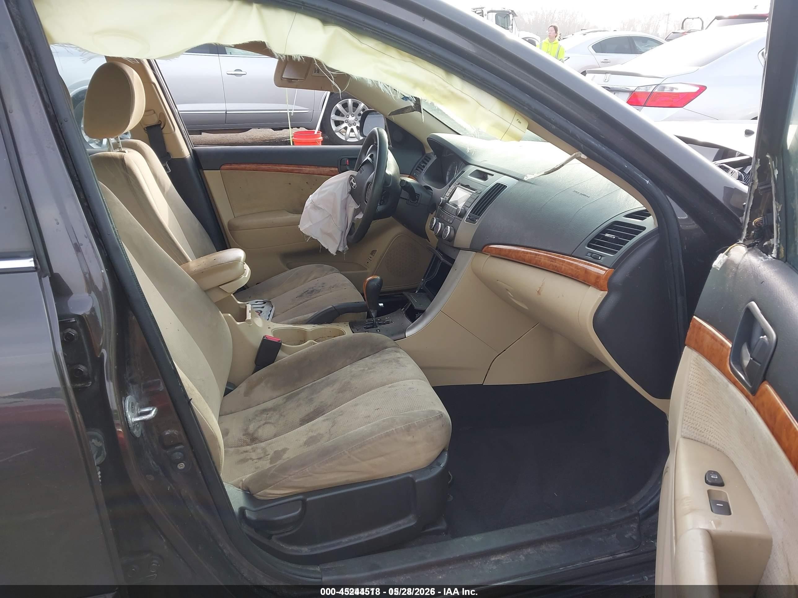 2009 Hyundai Sonata Gls Gray vin: 5NPET46C89H484764