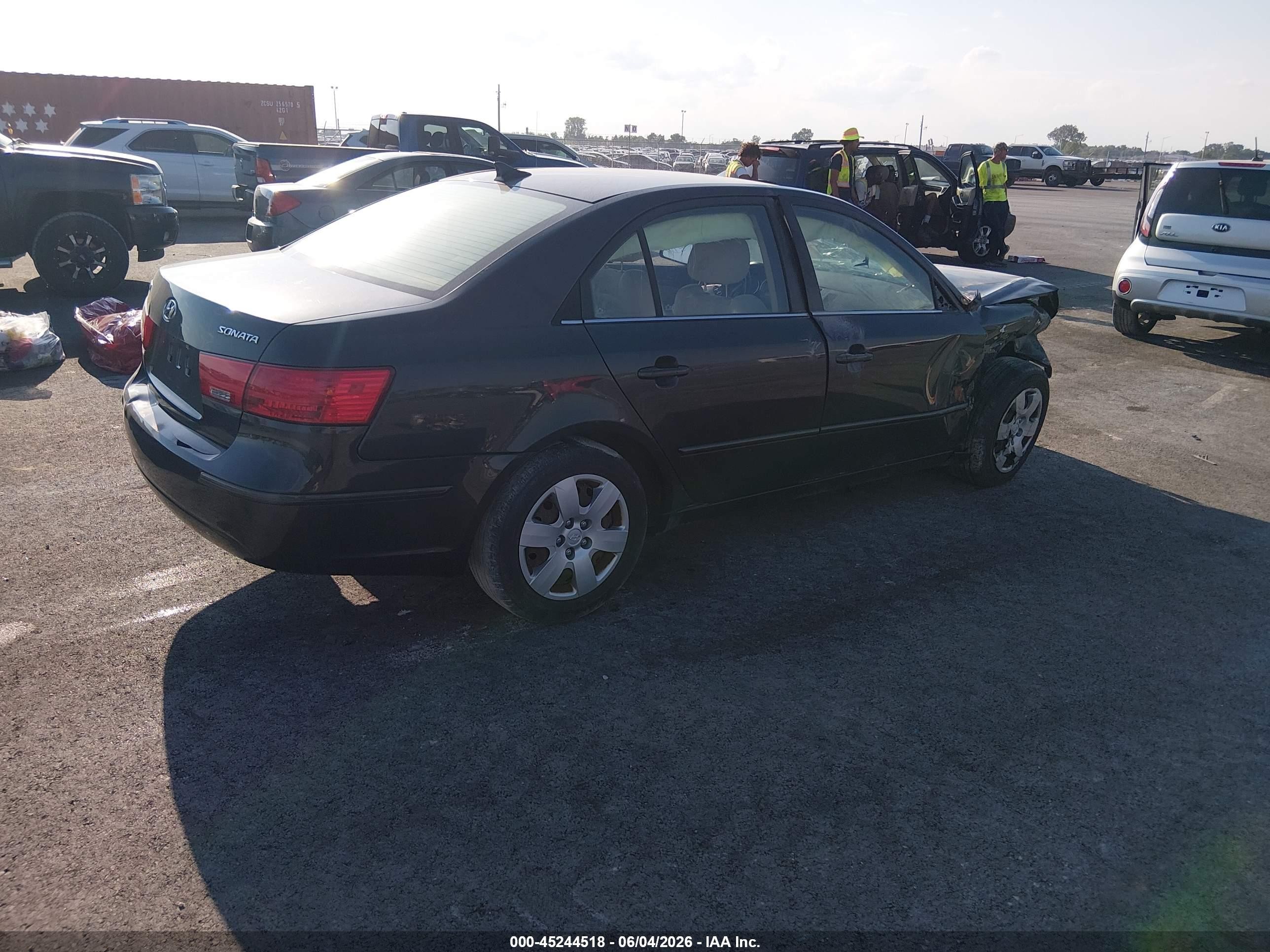 2009 Hyundai Sonata Gls Gray vin: 5NPET46C89H484764
