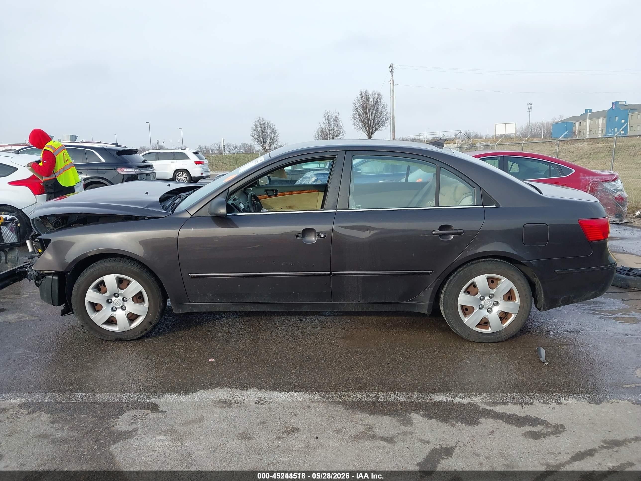 2009 Hyundai Sonata Gls Gray vin: 5NPET46C89H484764