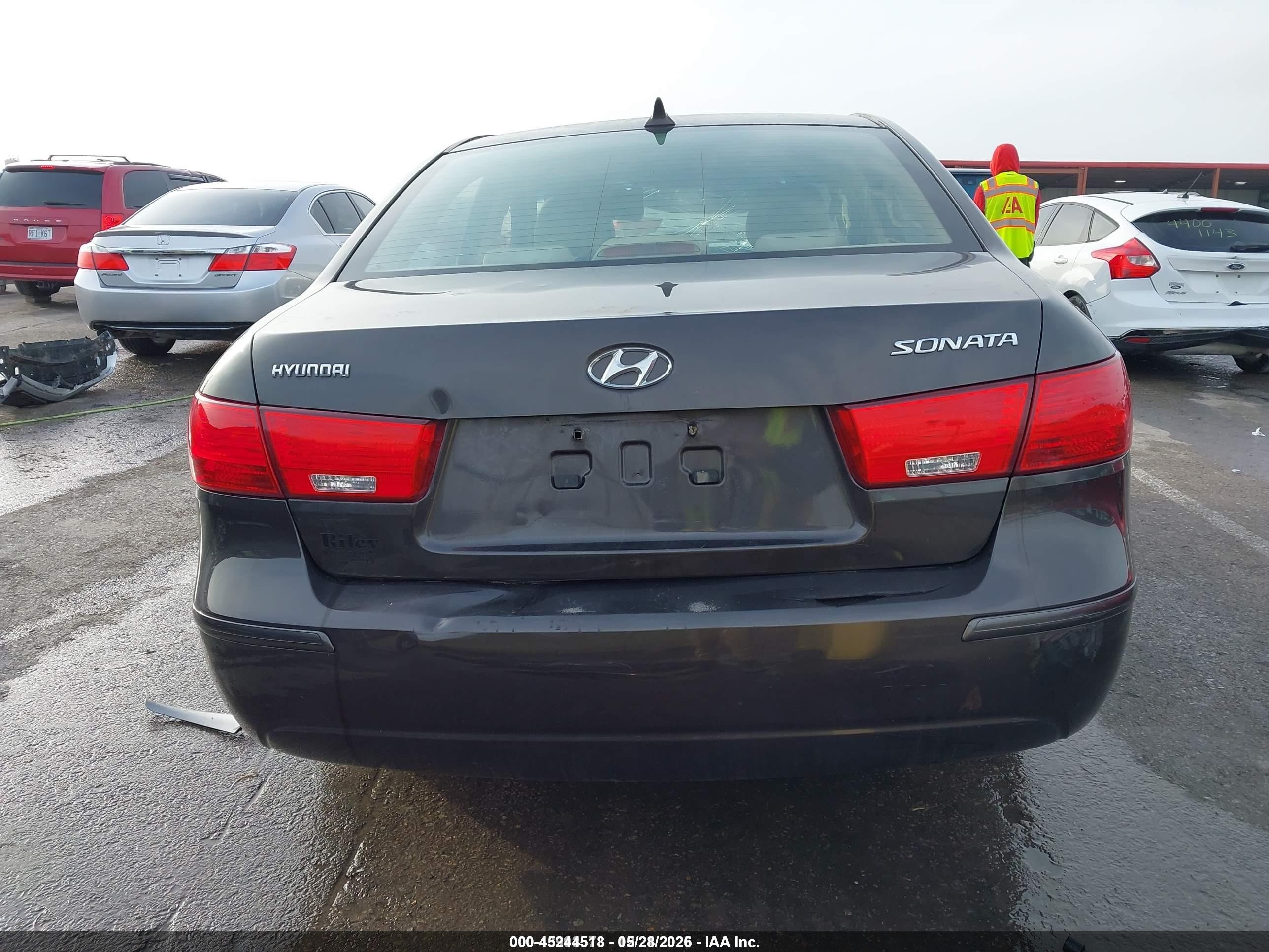 2009 Hyundai Sonata Gls Gray vin: 5NPET46C89H484764