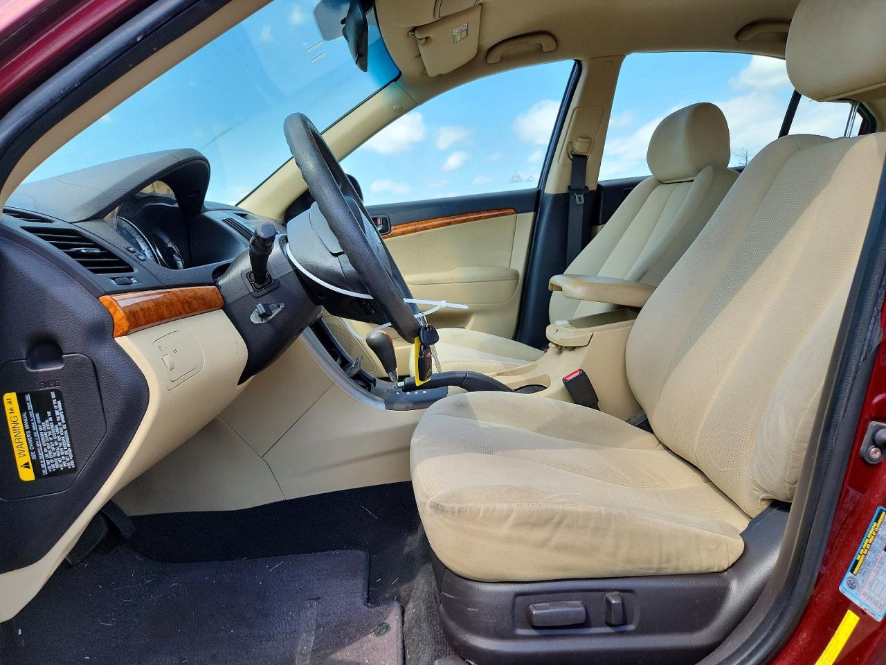 2009 Hyundai Sonata Gls Burgundy vin: 5NPET46C89H505340