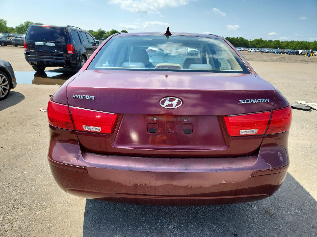 2009 Hyundai Sonata Gls Burgundy vin: 5NPET46C89H505340