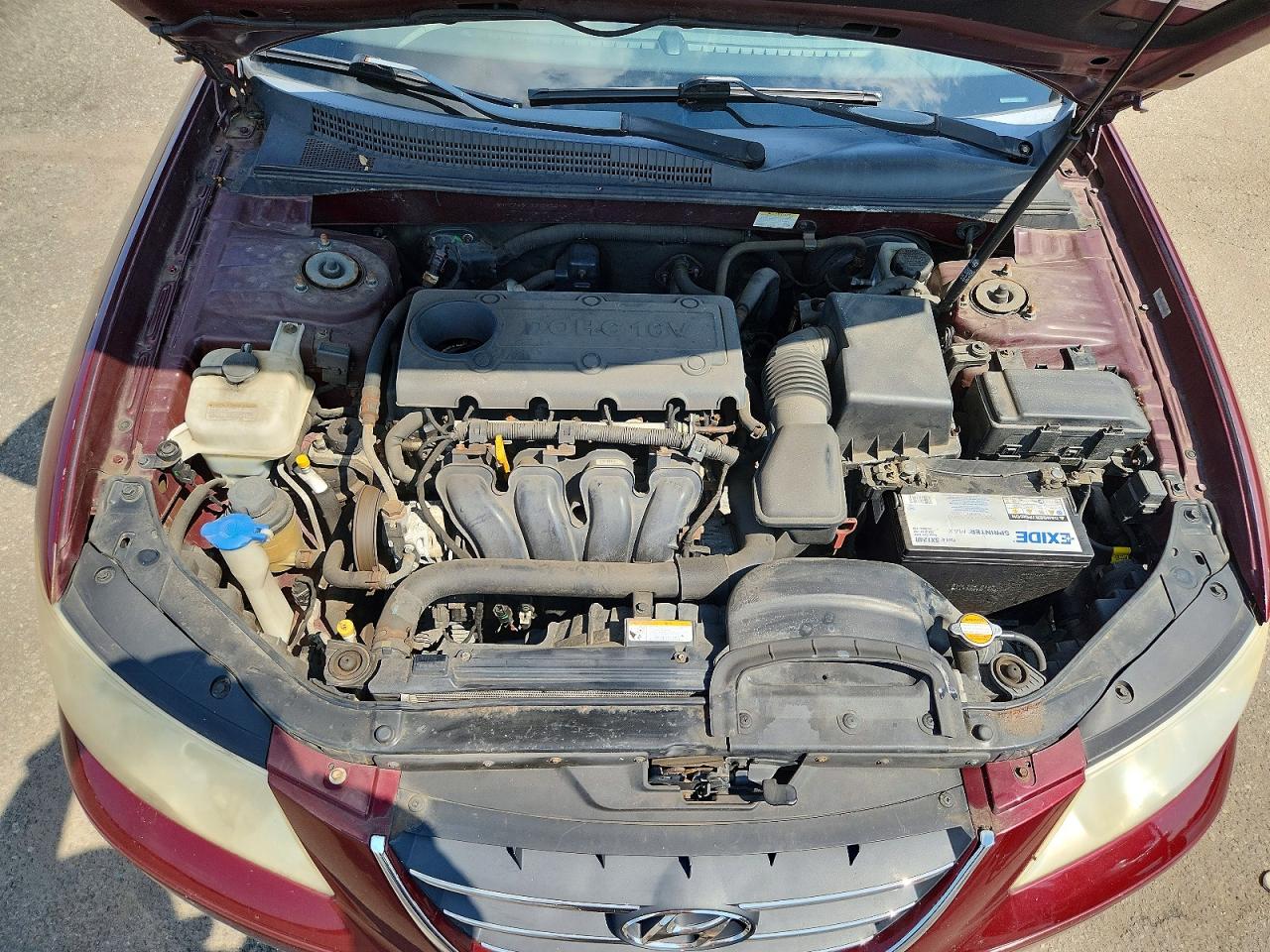 2009 Hyundai Sonata Gls Burgundy vin: 5NPET46C89H505340