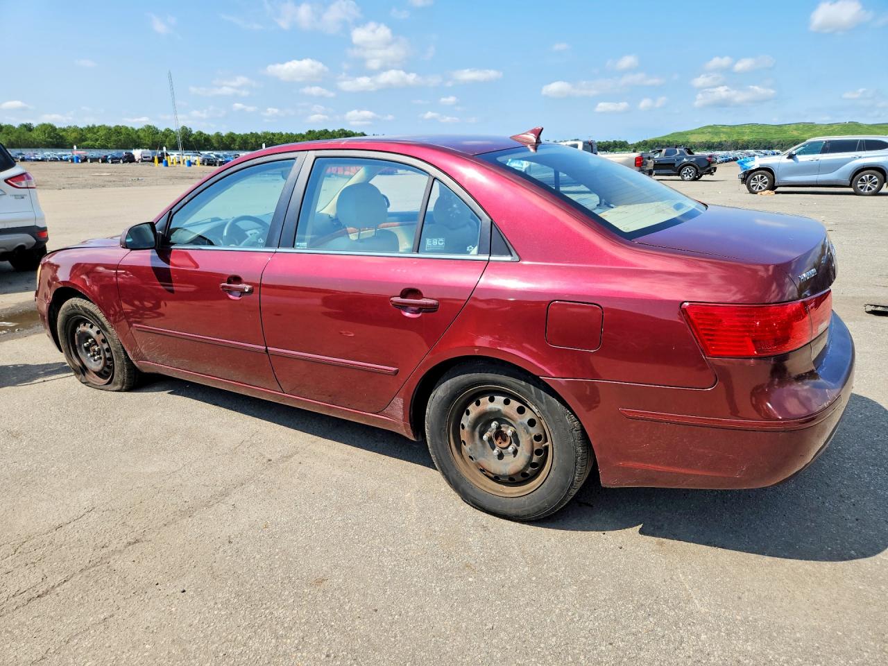 2009 Hyundai Sonata Gls Burgundy vin: 5NPET46C89H505340