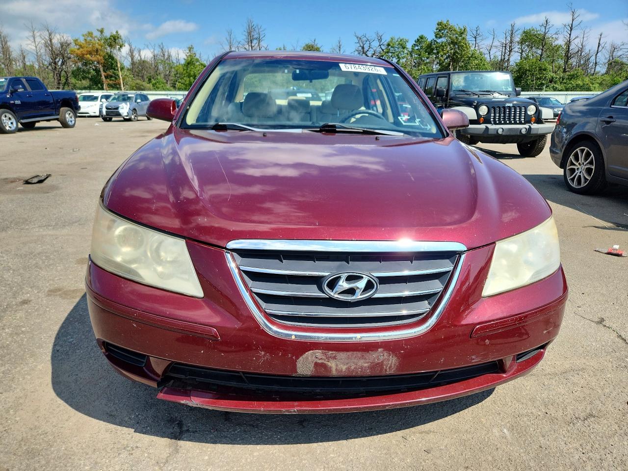 2009 Hyundai Sonata Gls Burgundy vin: 5NPET46C89H505340