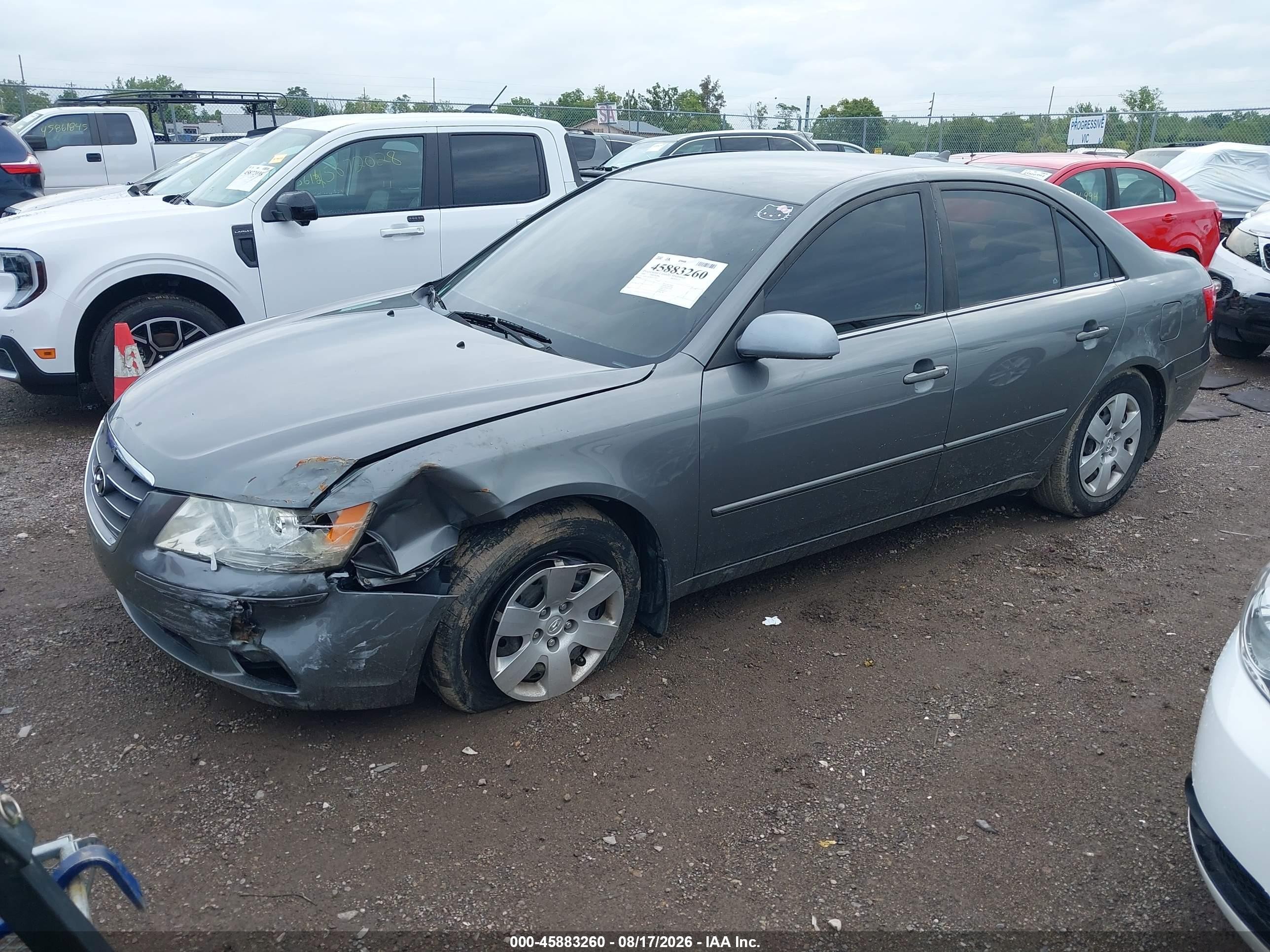2009 Hyundai Sonata Gls Gray vin: 5NPET46C89H513499