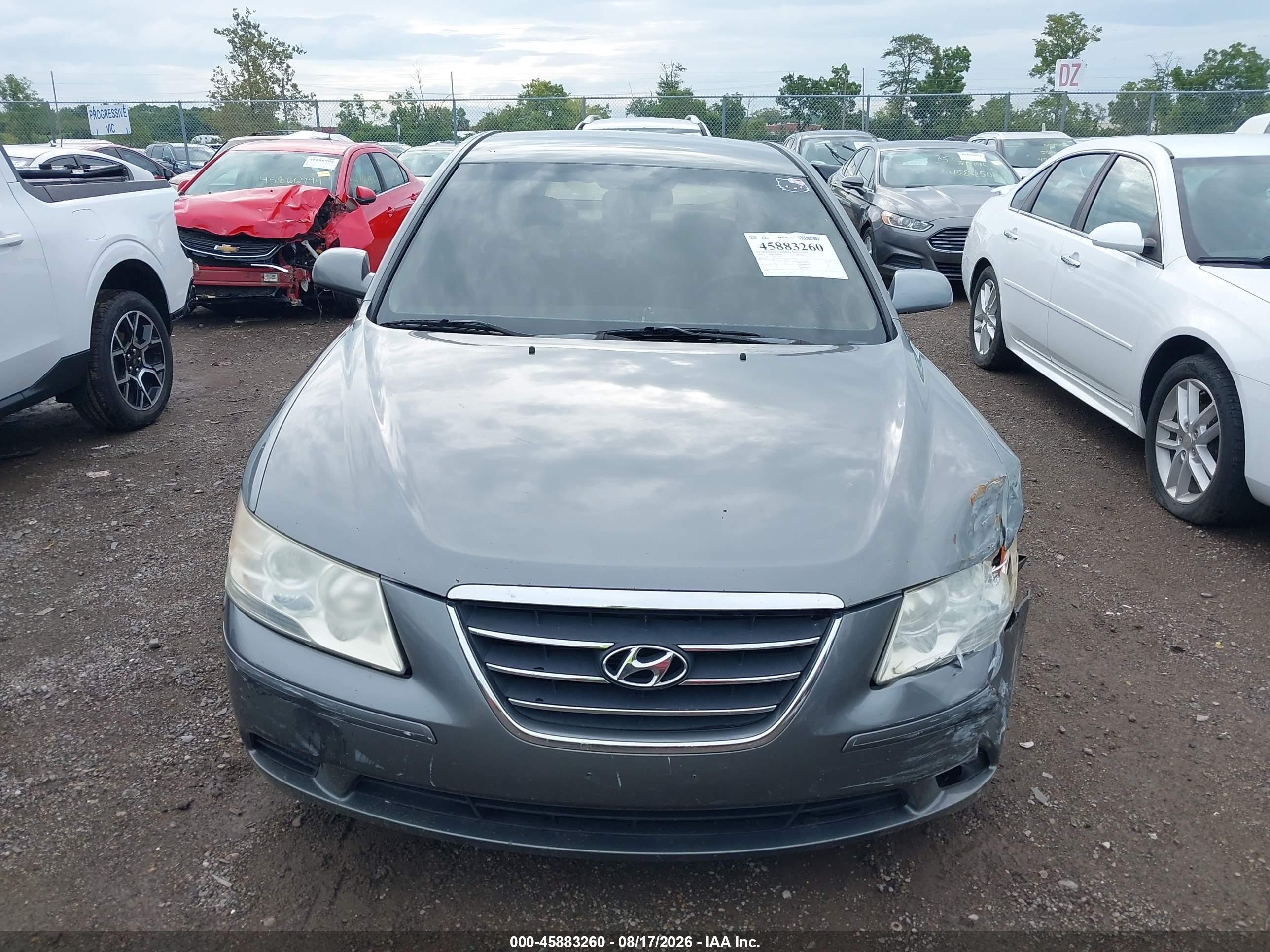 2009 Hyundai Sonata Gls Gray vin: 5NPET46C89H513499