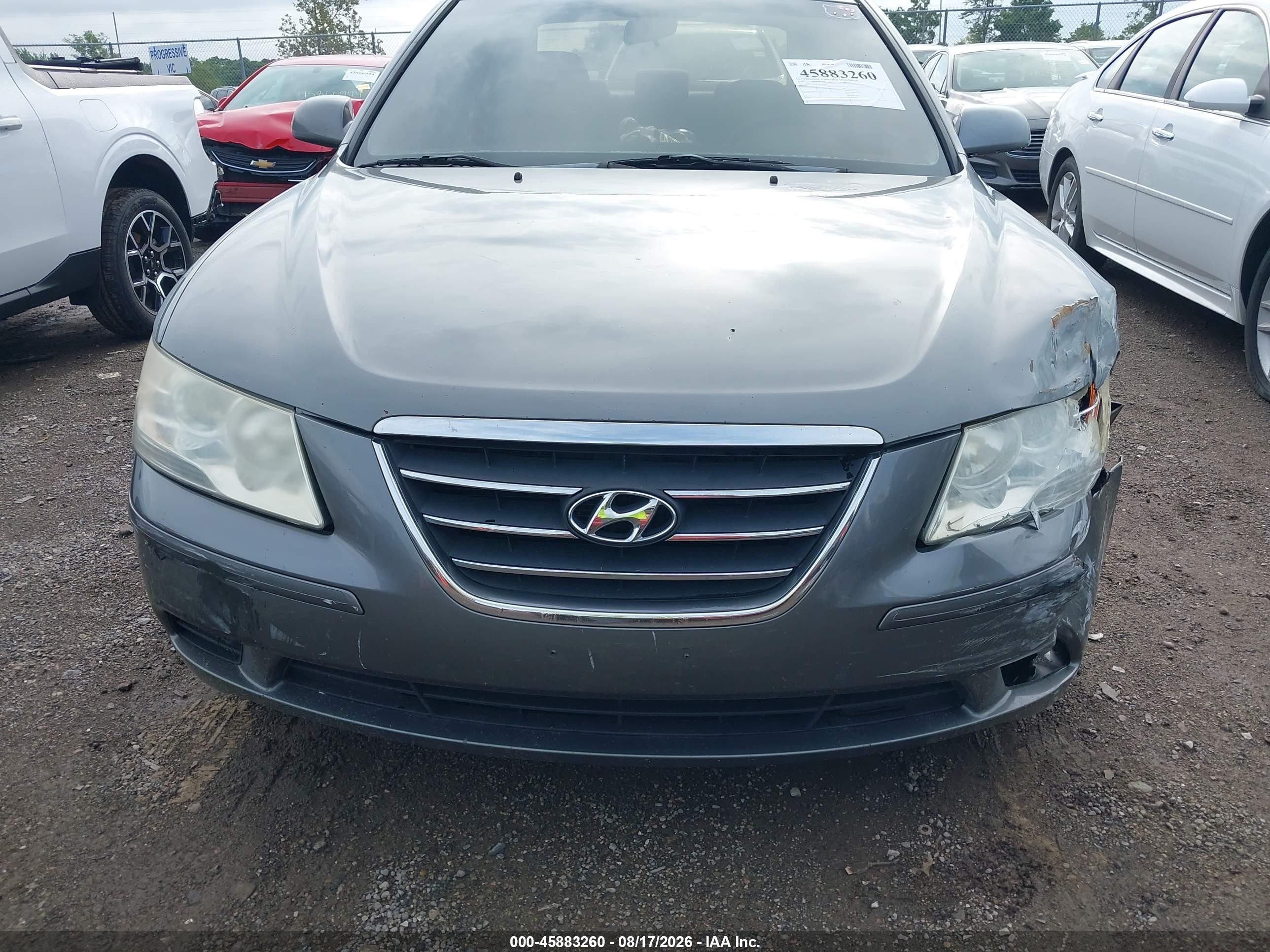 2009 Hyundai Sonata Gls Gray vin: 5NPET46C89H513499