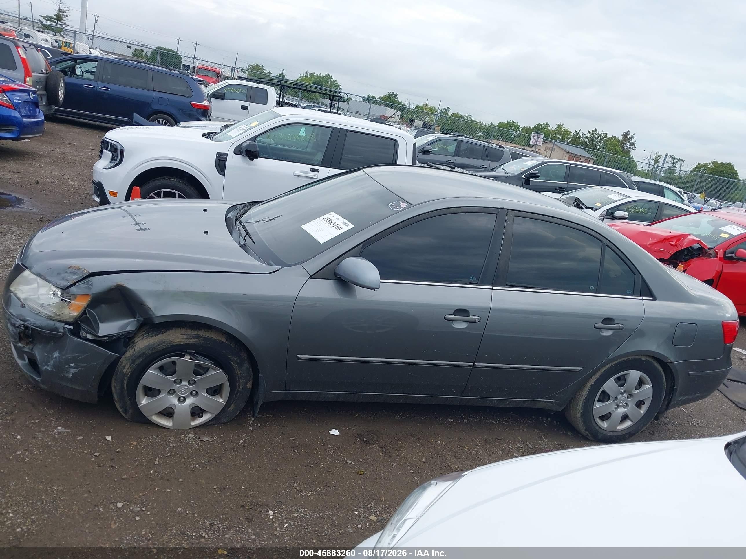 2009 Hyundai Sonata Gls Gray vin: 5NPET46C89H513499
