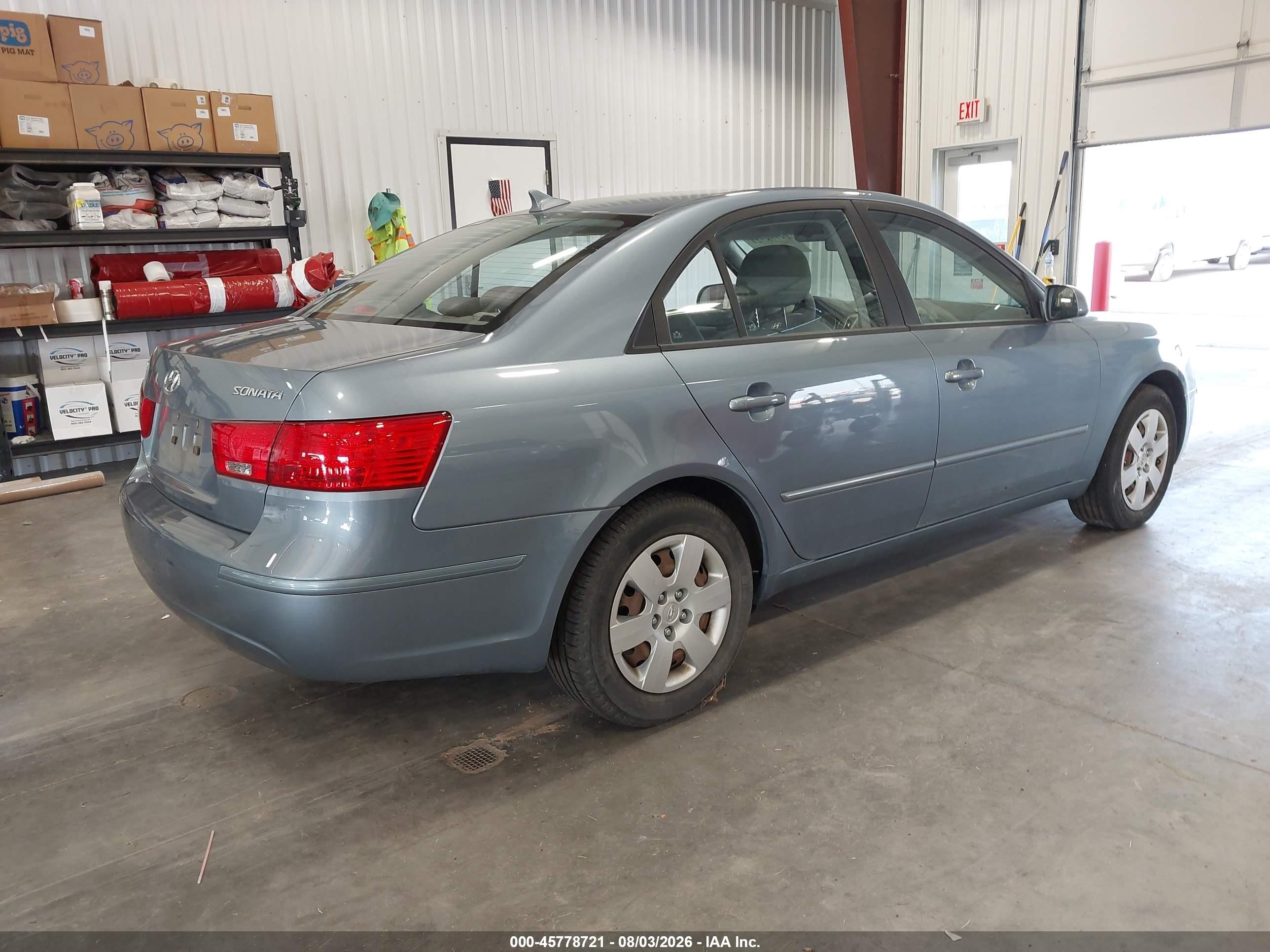 2009 Hyundai Sonata Gls Blue vin: 5NPET46C89H528620