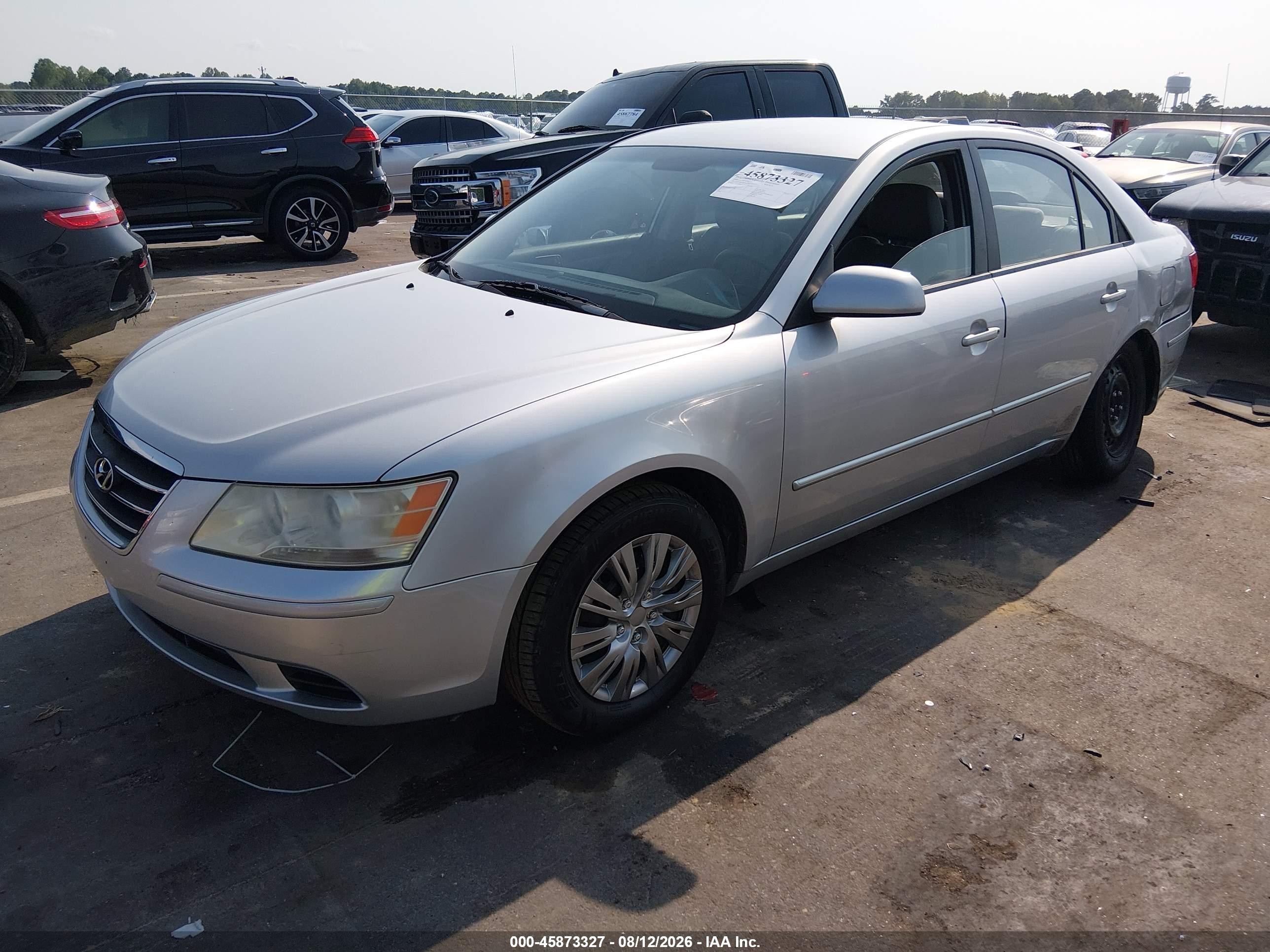 2009 Hyundai Sonata Gls White vin: 5NPET46C89H541576