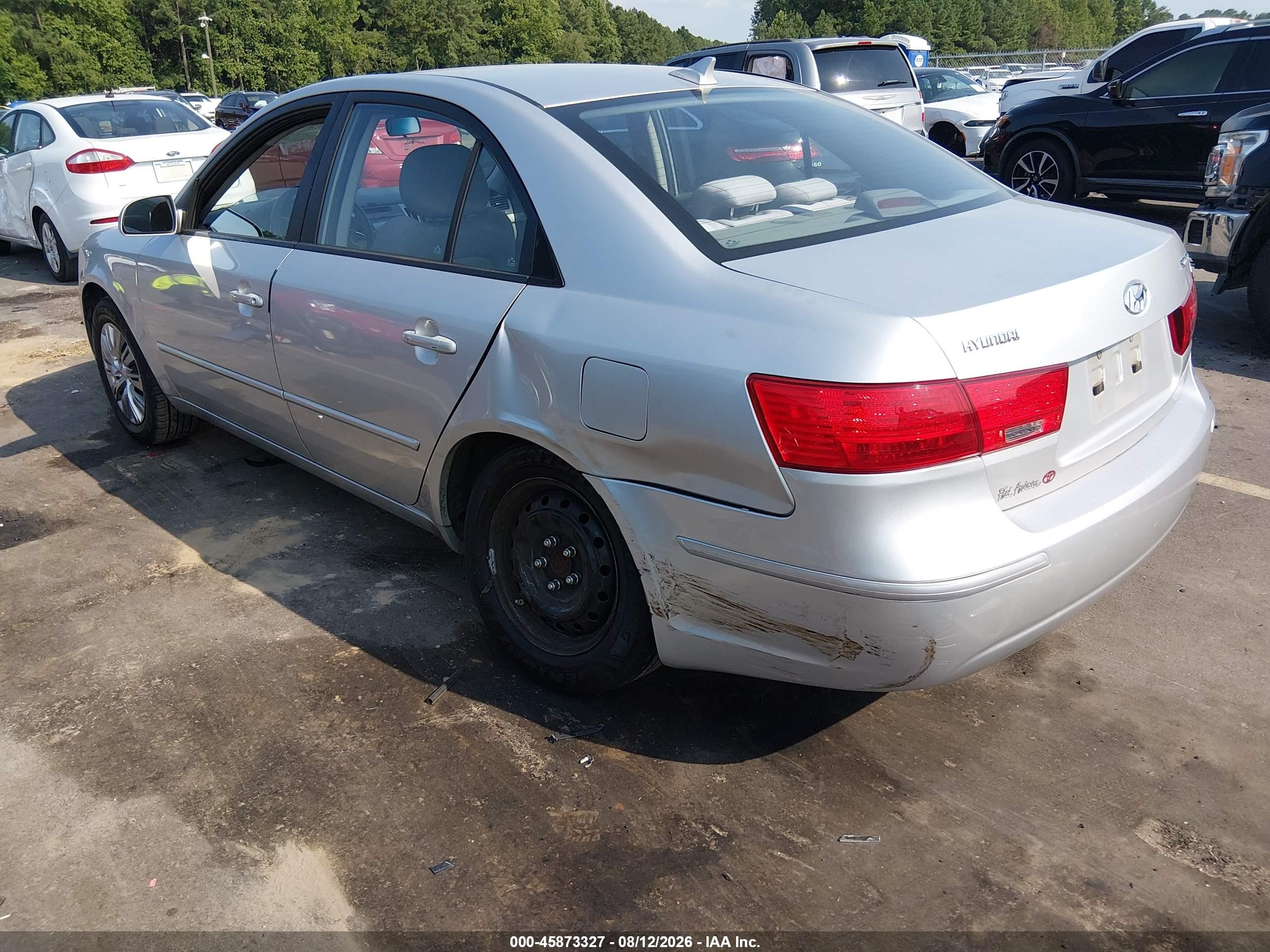 2009 Hyundai Sonata Gls White vin: 5NPET46C89H541576