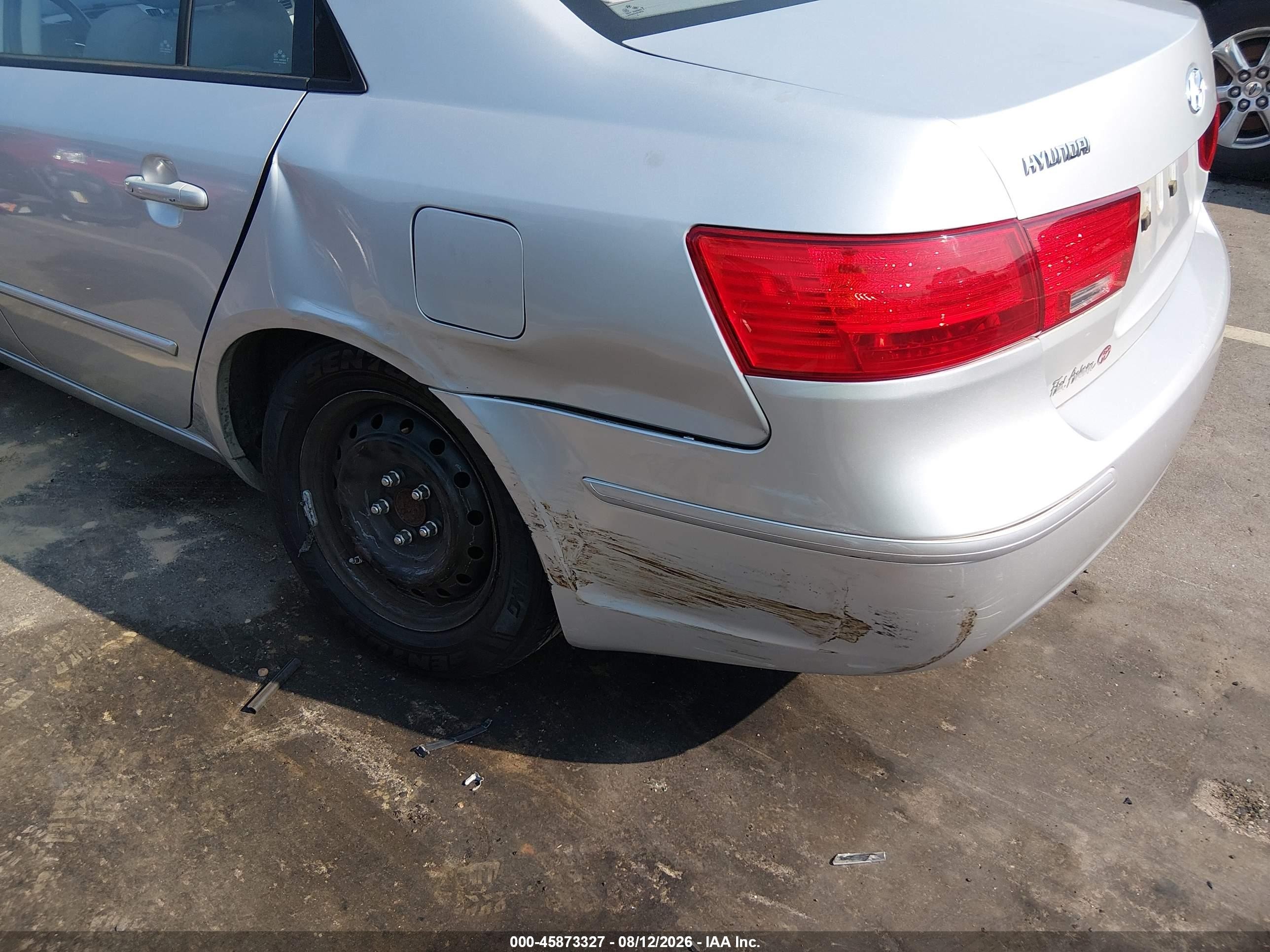 2009 Hyundai Sonata Gls White vin: 5NPET46C89H541576