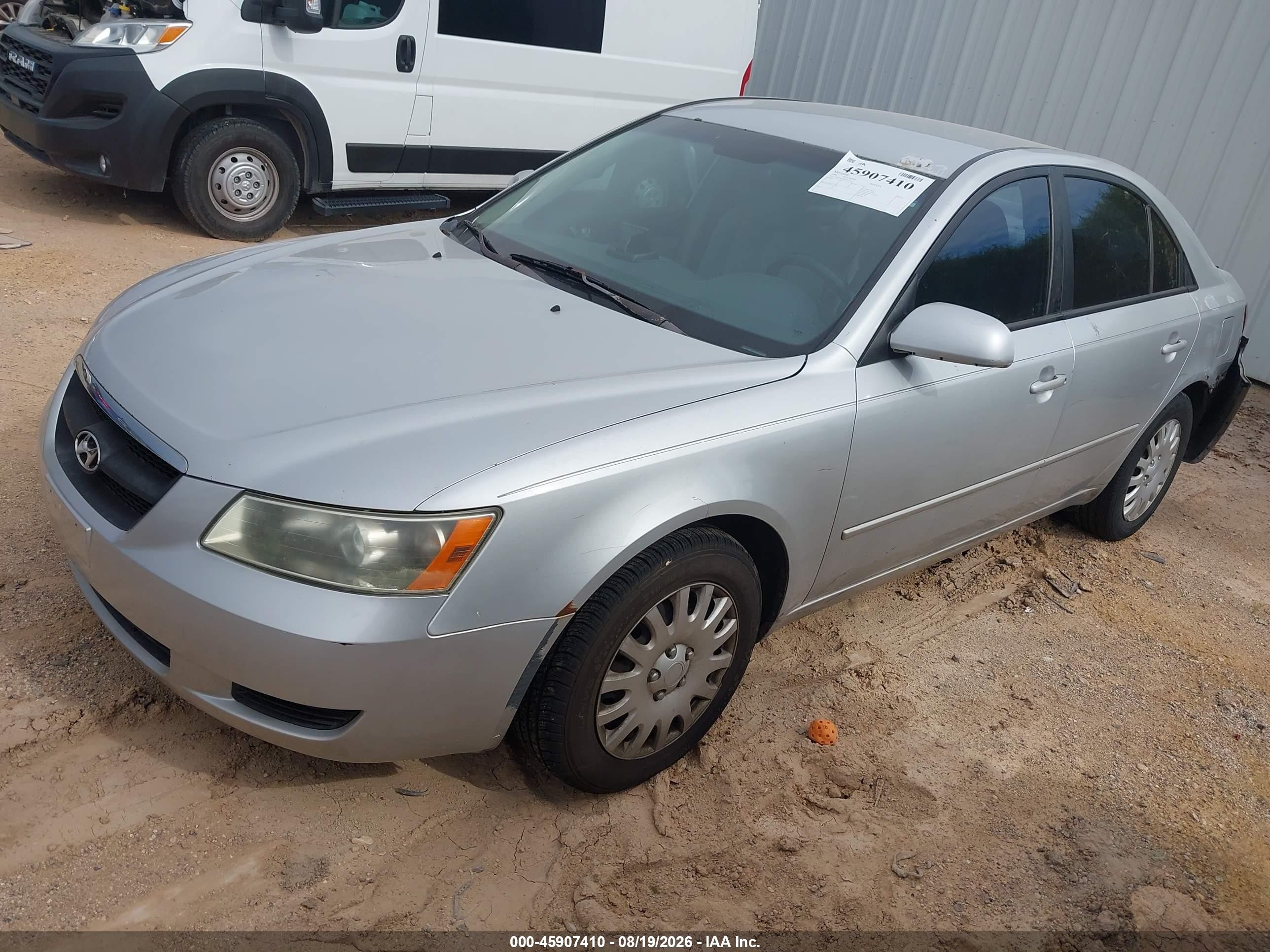 2006 Hyundai Sonata Gl Silver vin: 5NPET46C96H123765