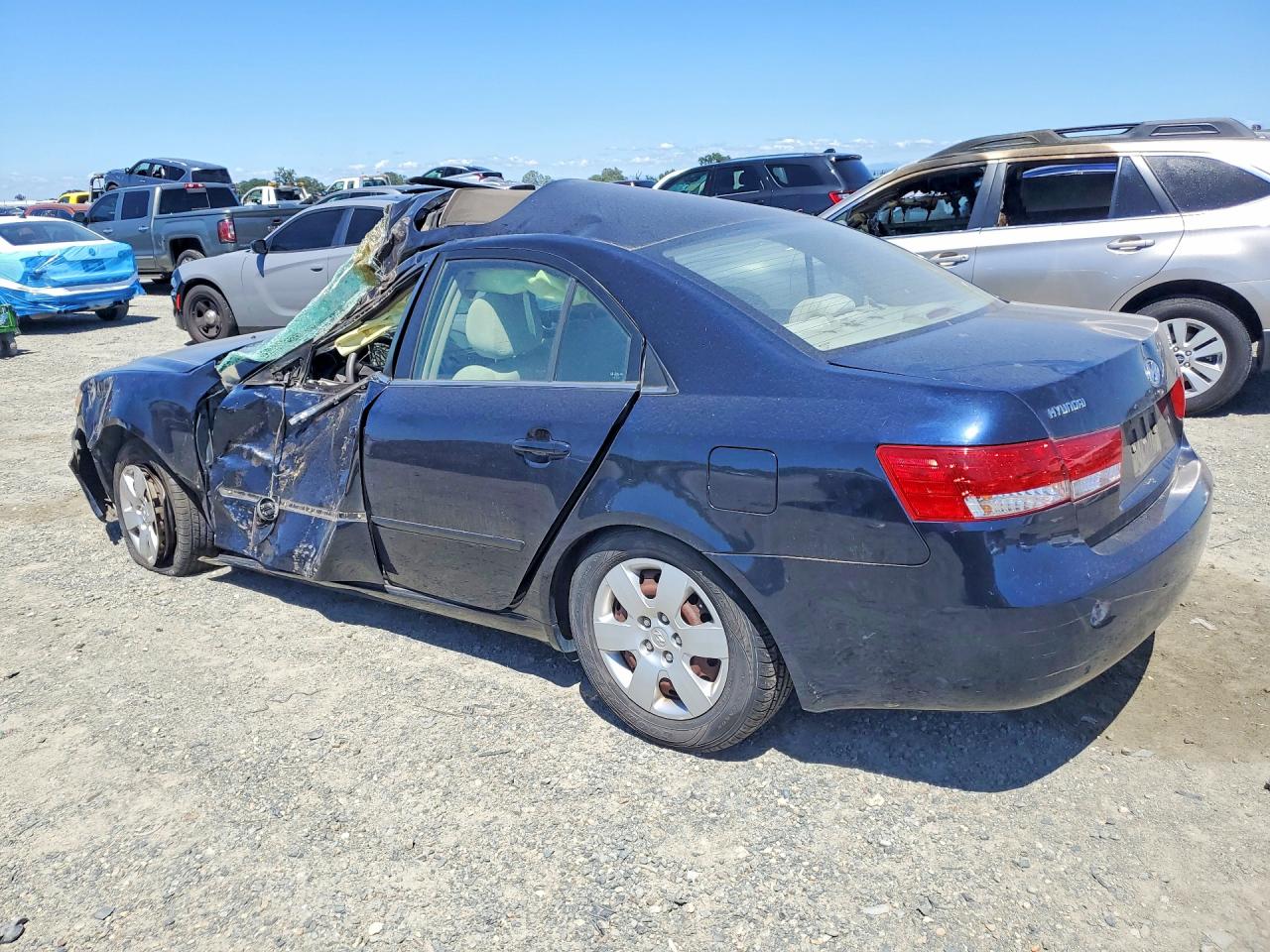 2007 Hyundai Sonata Gls Blue vin: 5NPET46C97H224662