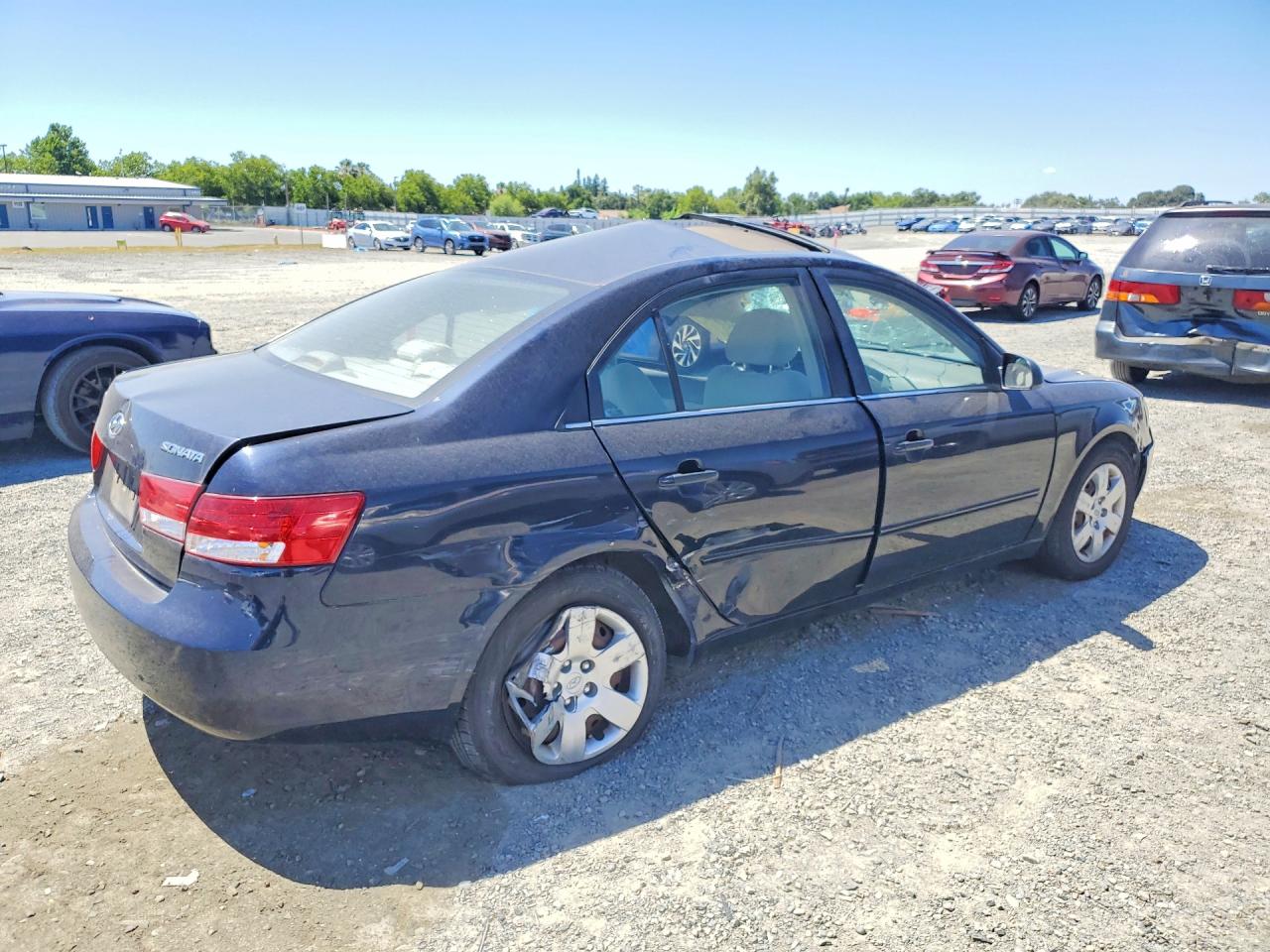 2007 Hyundai Sonata Gls Blue vin: 5NPET46C97H224662
