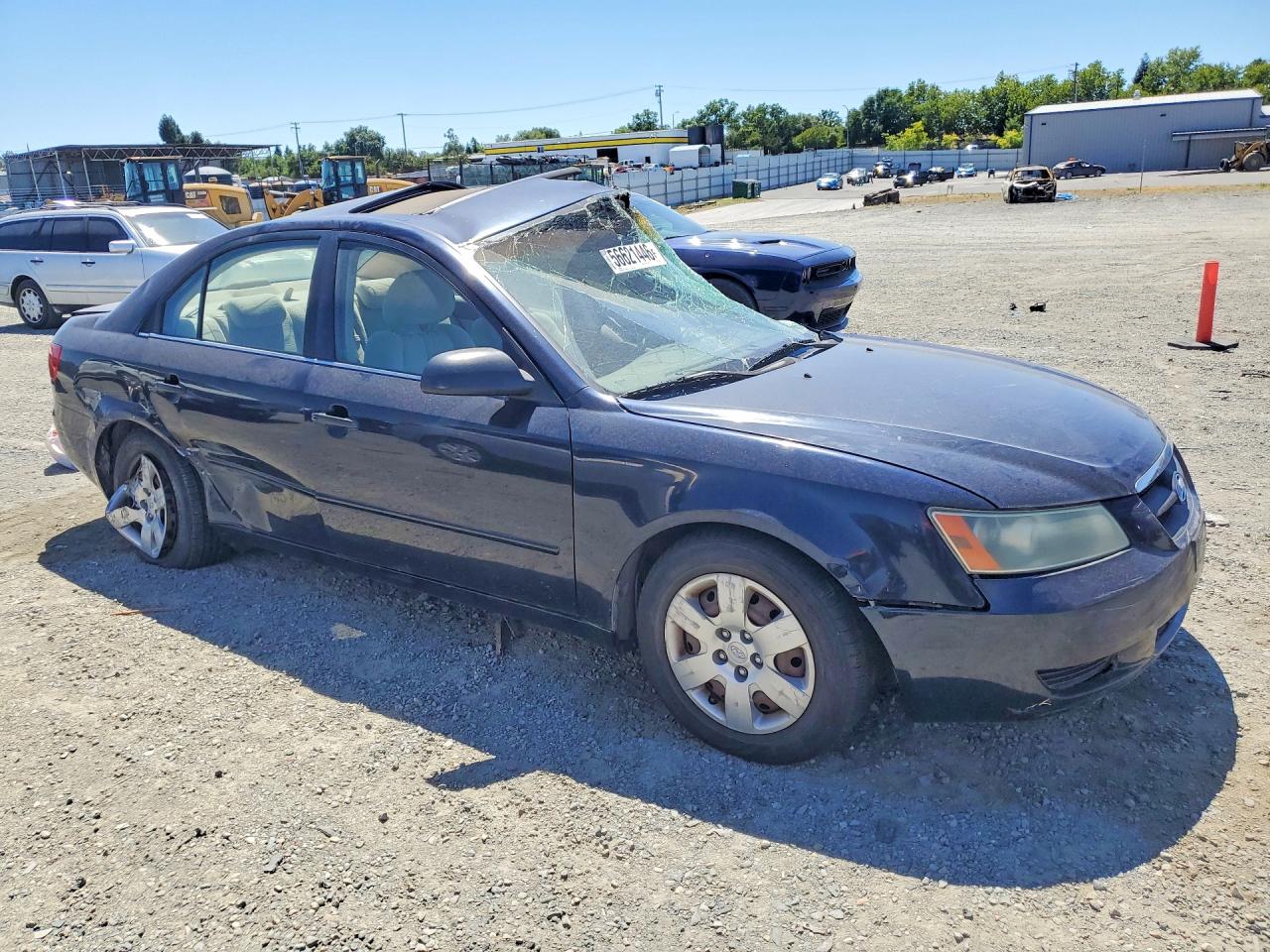 2007 Hyundai Sonata Gls Blue vin: 5NPET46C97H224662