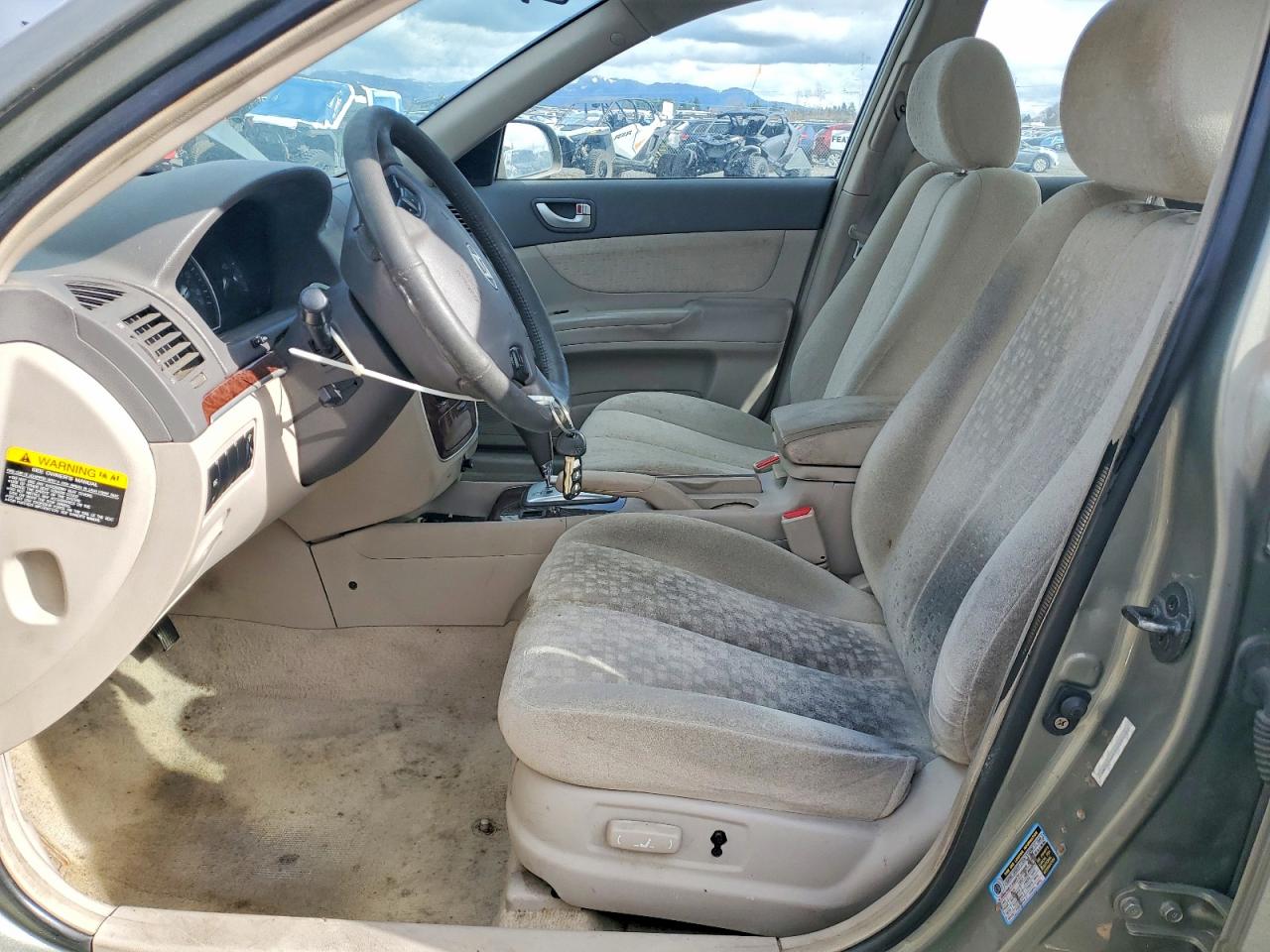 2007 Hyundai Sonata Gls Серый vin: 5NPET46C97H284702