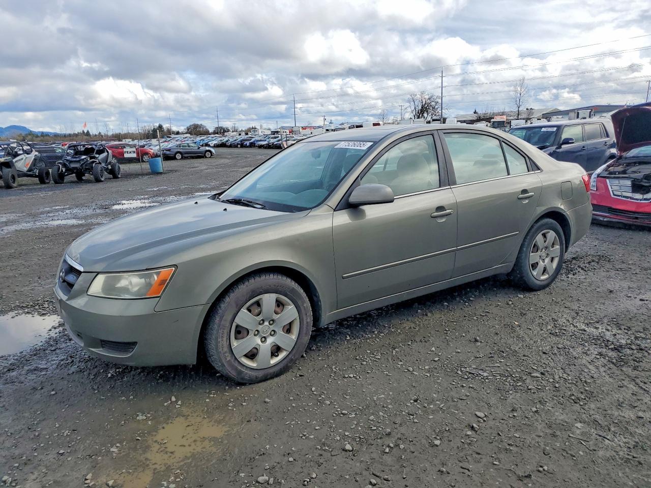 2007 Hyundai Sonata Gls Серый vin: 5NPET46C97H284702