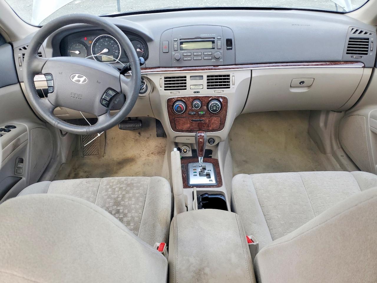2007 Hyundai Sonata Gls Серый vin: 5NPET46C97H284702
