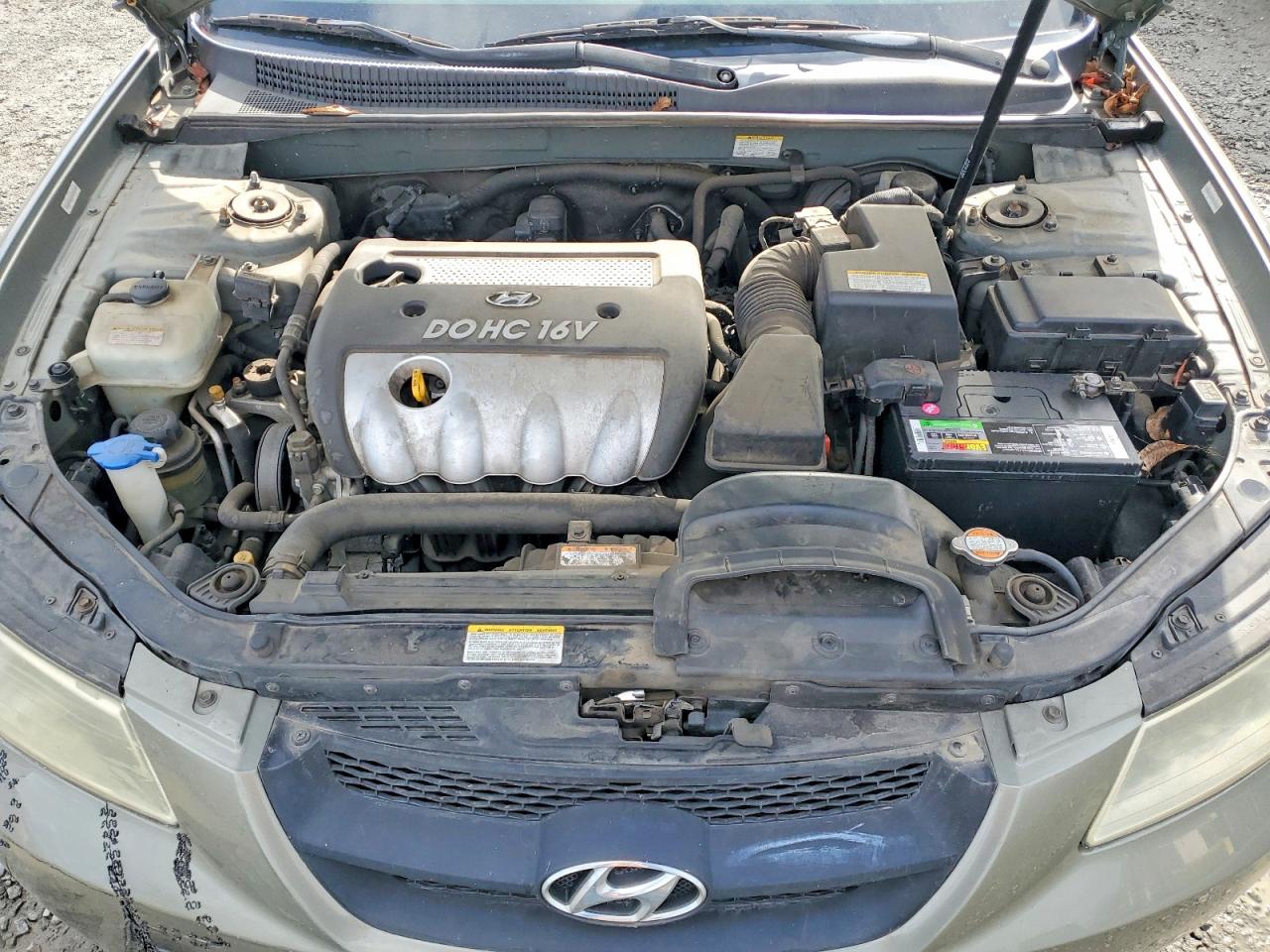 2007 Hyundai Sonata Gls Серый vin: 5NPET46C97H284702