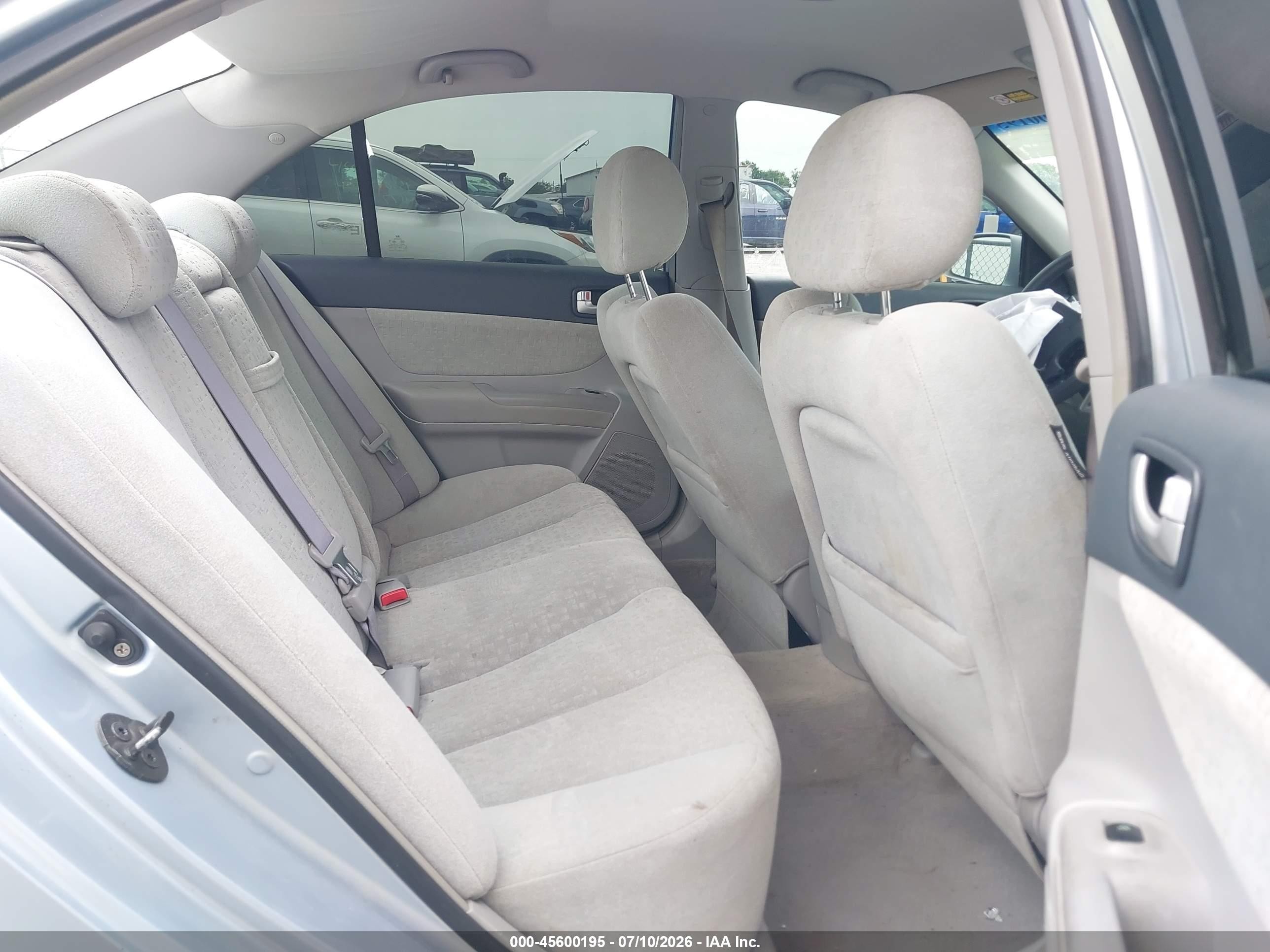 2007 Hyundai Sonata Gls/gls W/xm Light Blue vin: 5NPET46C97H294582