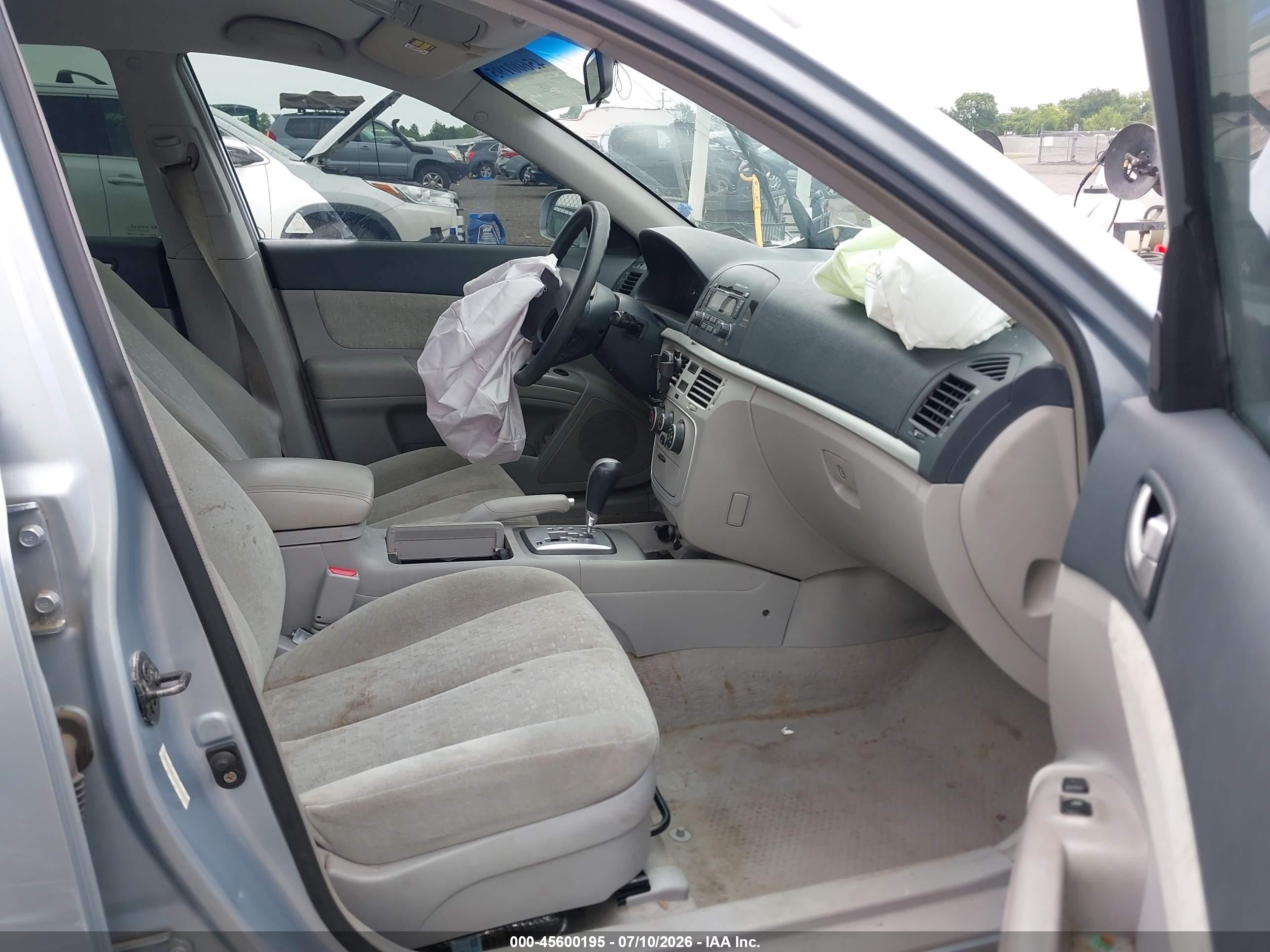 2007 Hyundai Sonata Gls/gls W/xm Light Blue vin: 5NPET46C97H294582