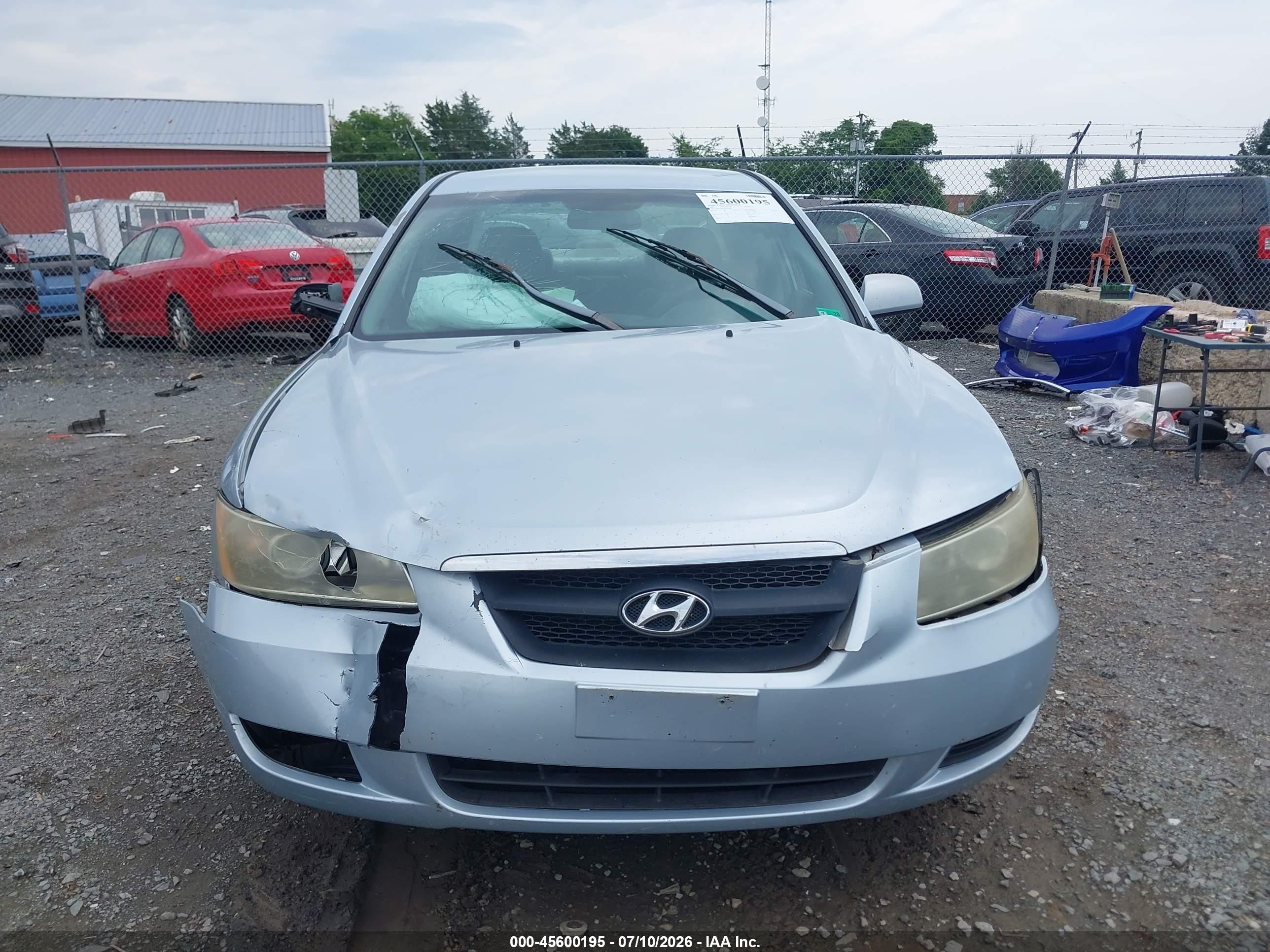 2007 Hyundai Sonata Gls/gls W/xm Light Blue vin: 5NPET46C97H294582