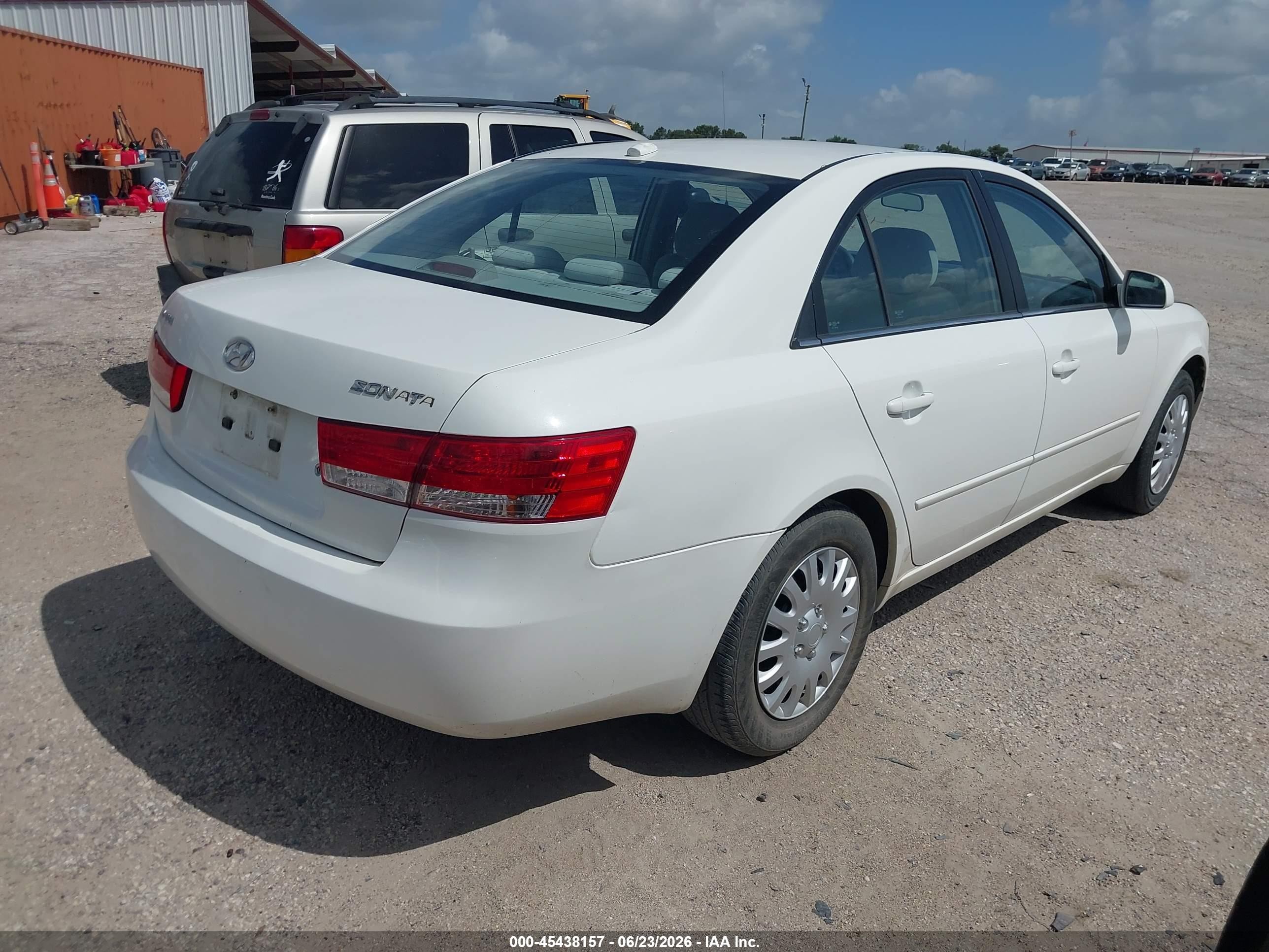 2008 Hyundai Sonata Gls White vin: 5NPET46C98H312239