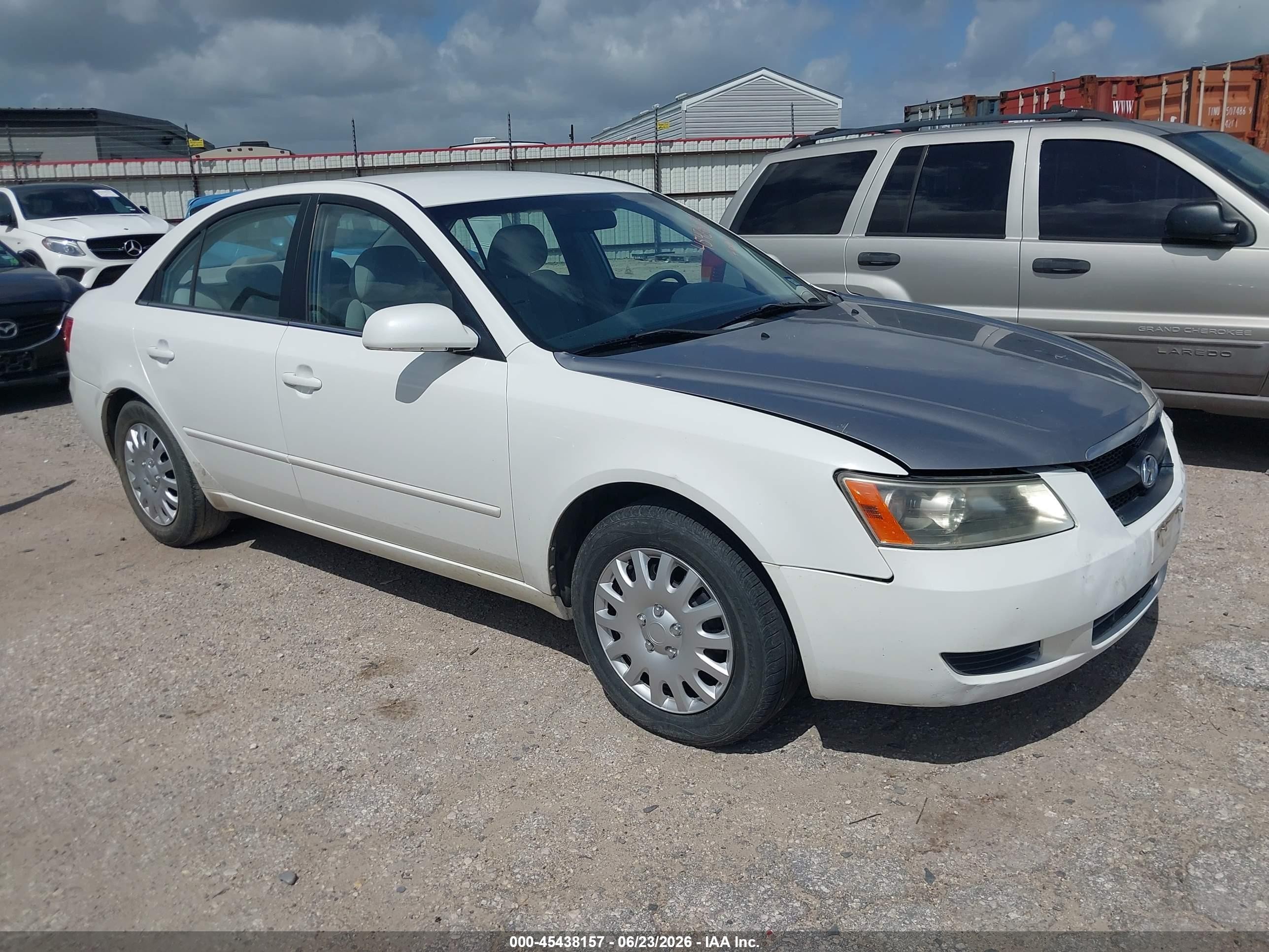 2008 Hyundai Sonata Gls White vin: 5NPET46C98H312239
