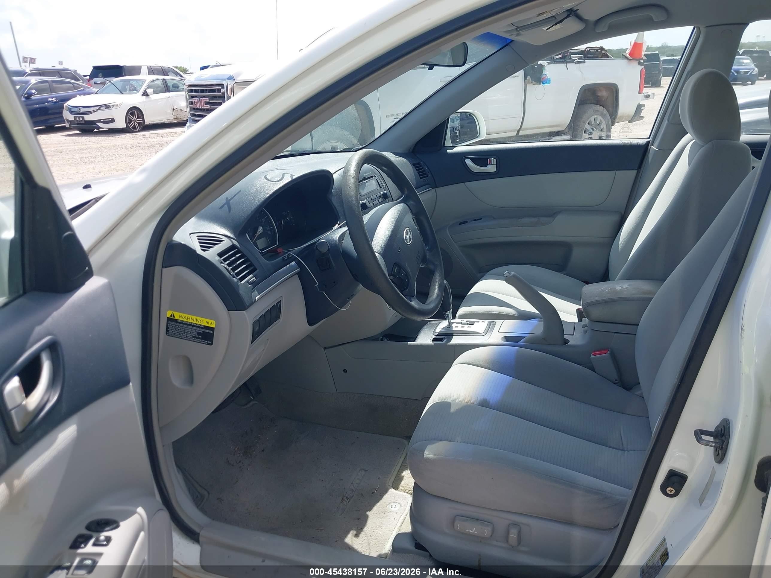 2008 Hyundai Sonata Gls White vin: 5NPET46C98H312239