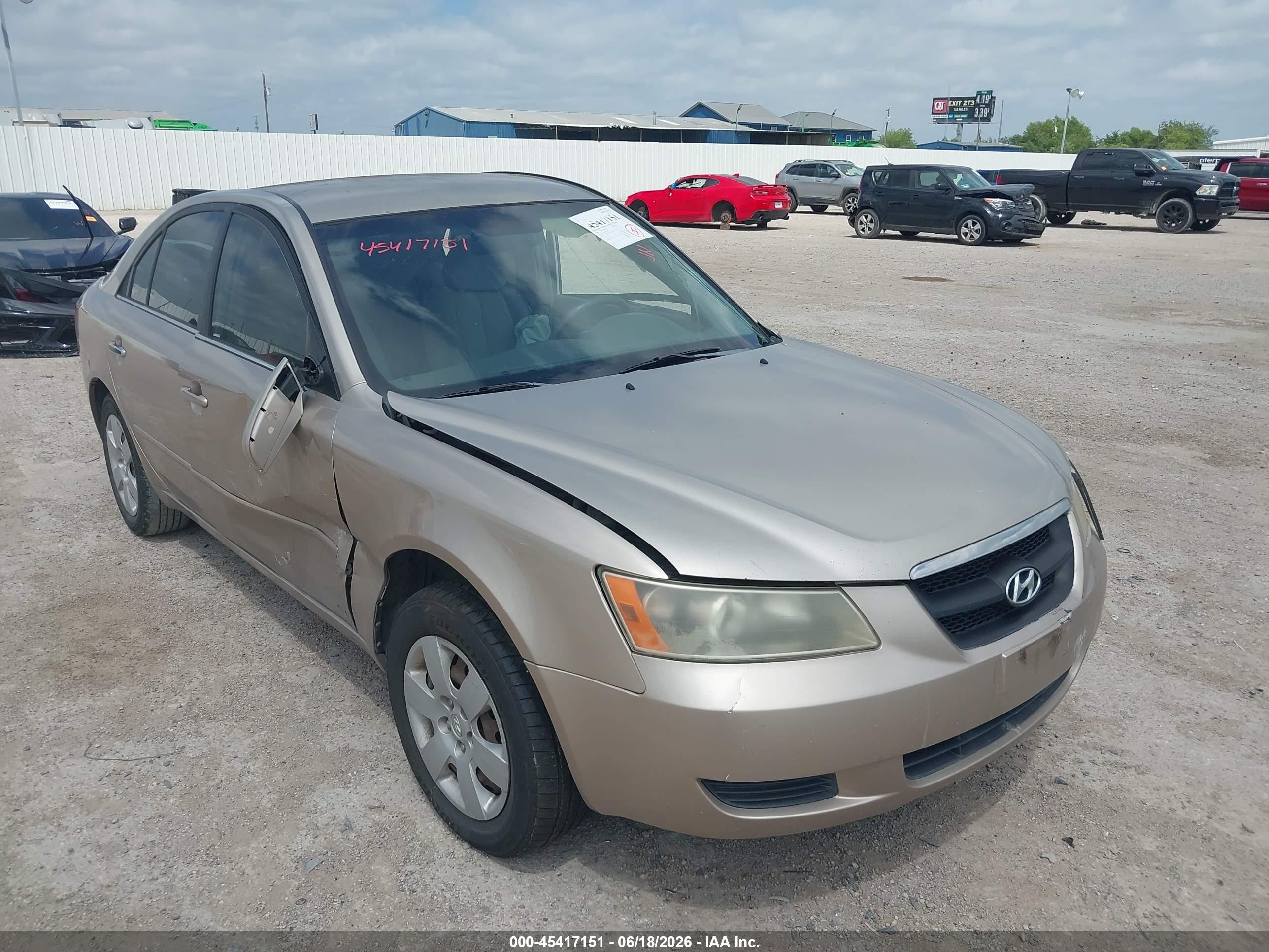 2008 Hyundai Sonata Gls Tan vin: 5NPET46C98H337030