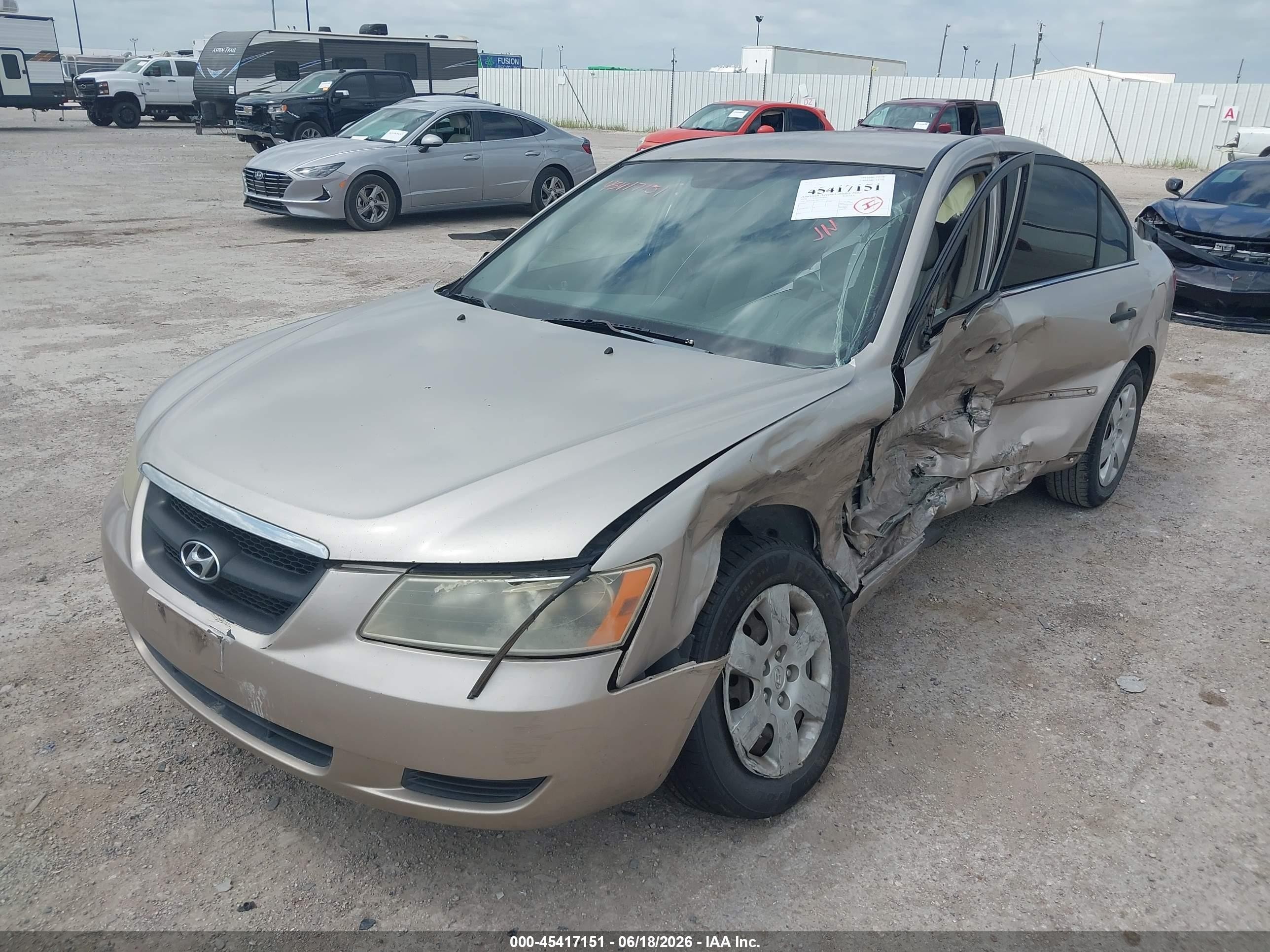 2008 Hyundai Sonata Gls Tan vin: 5NPET46C98H337030