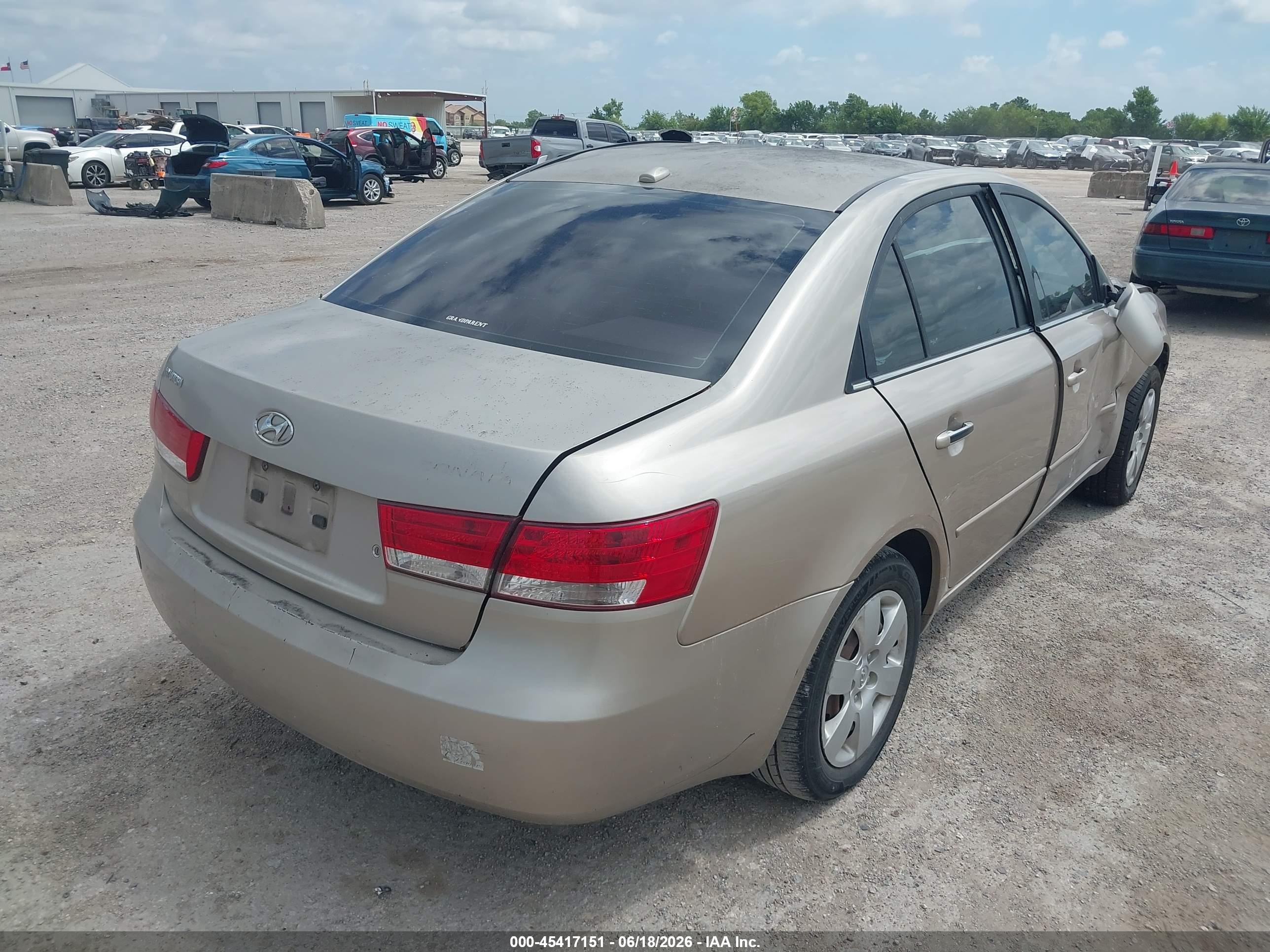 2008 Hyundai Sonata Gls Tan vin: 5NPET46C98H337030