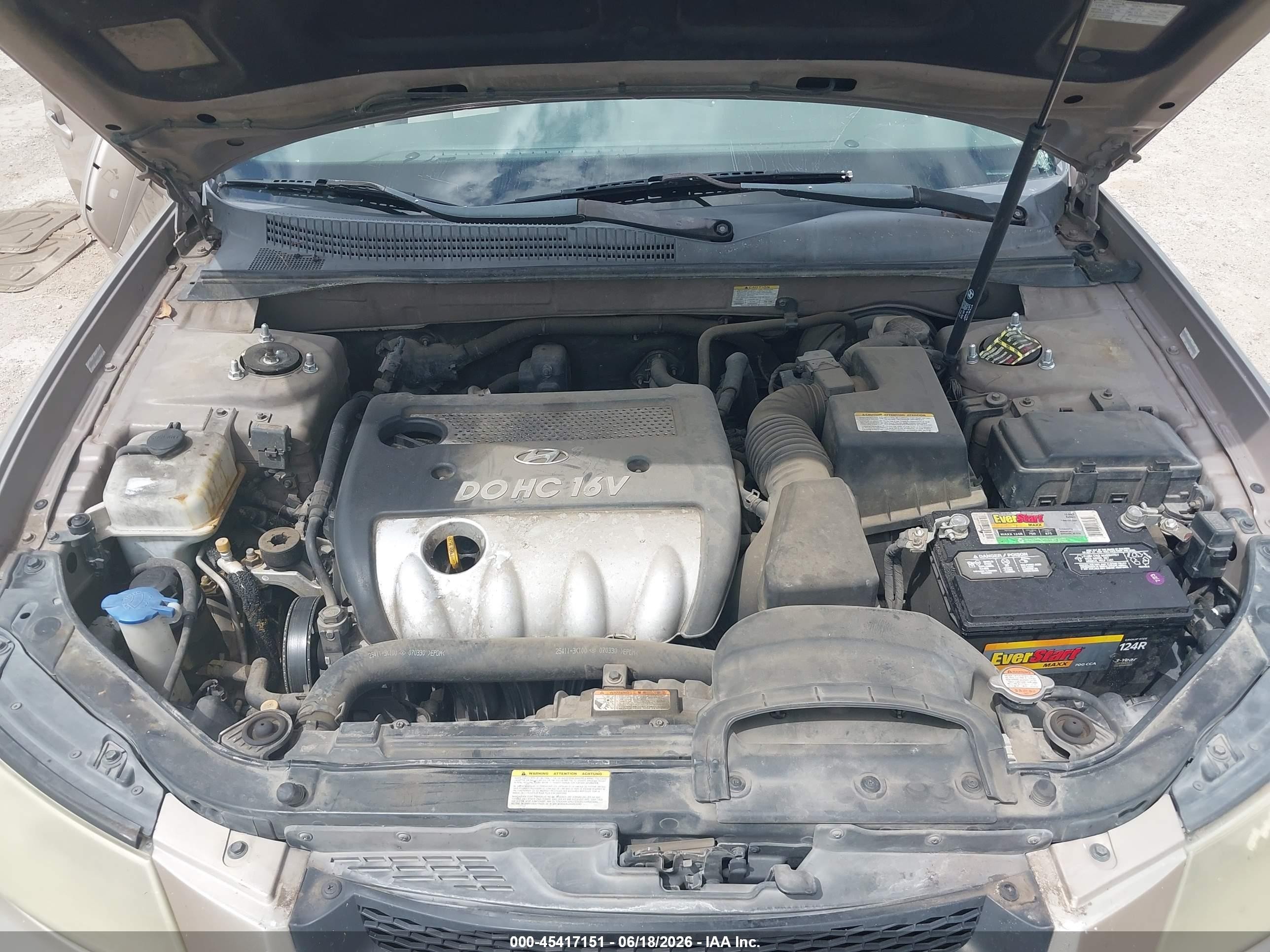 2008 Hyundai Sonata Gls Tan vin: 5NPET46C98H337030