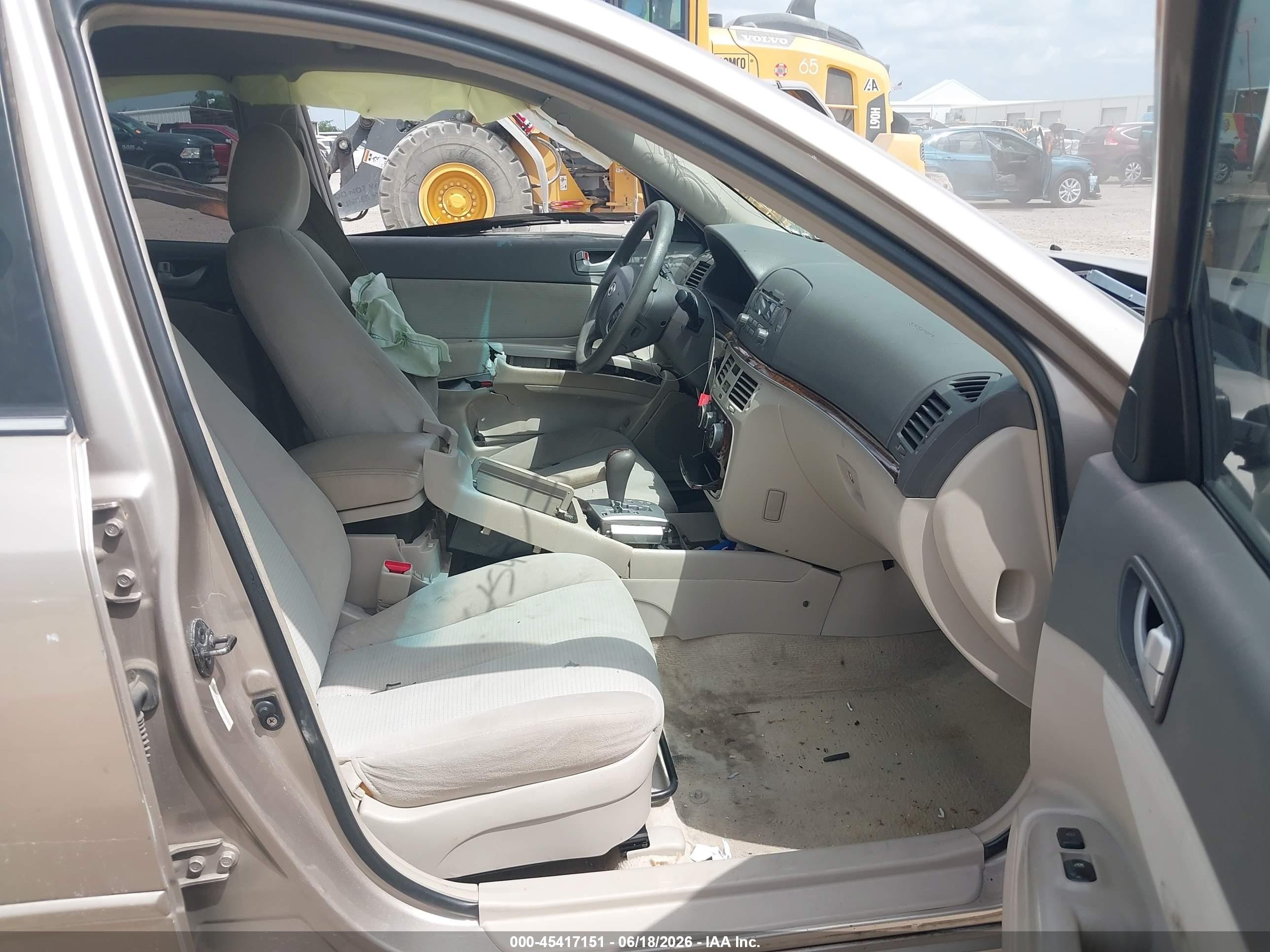 2008 Hyundai Sonata Gls Tan vin: 5NPET46C98H337030
