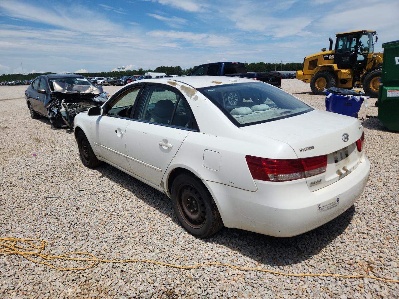 2008 Hyundai Sonata Gls White vin: 5NPET46C98H348304